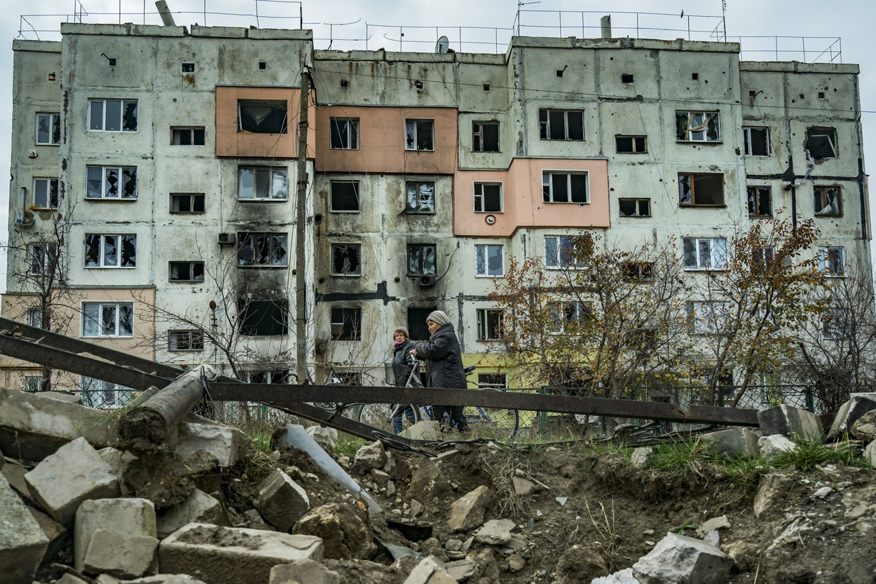 Aftermath Of Combats In Liberated Villages In Kherson Frontline, Arkhanhelske, Ukraine - 09 Nov 2022