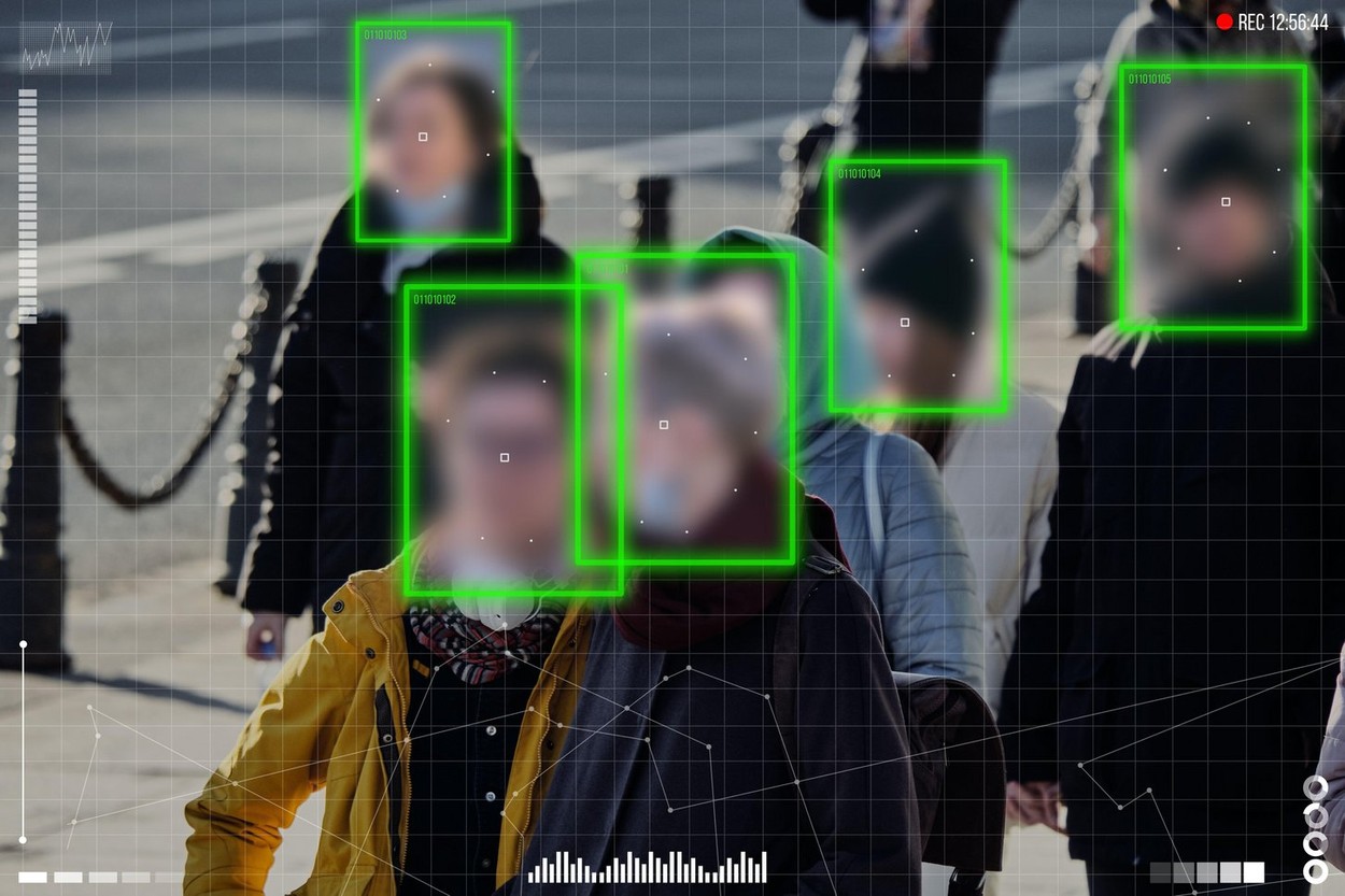 The concept of a modern system of safe surveillance of citizens on city streets.