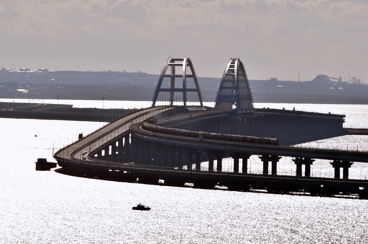 Consequences of the explosion on the Crimean bridge in the Kerch Strait.