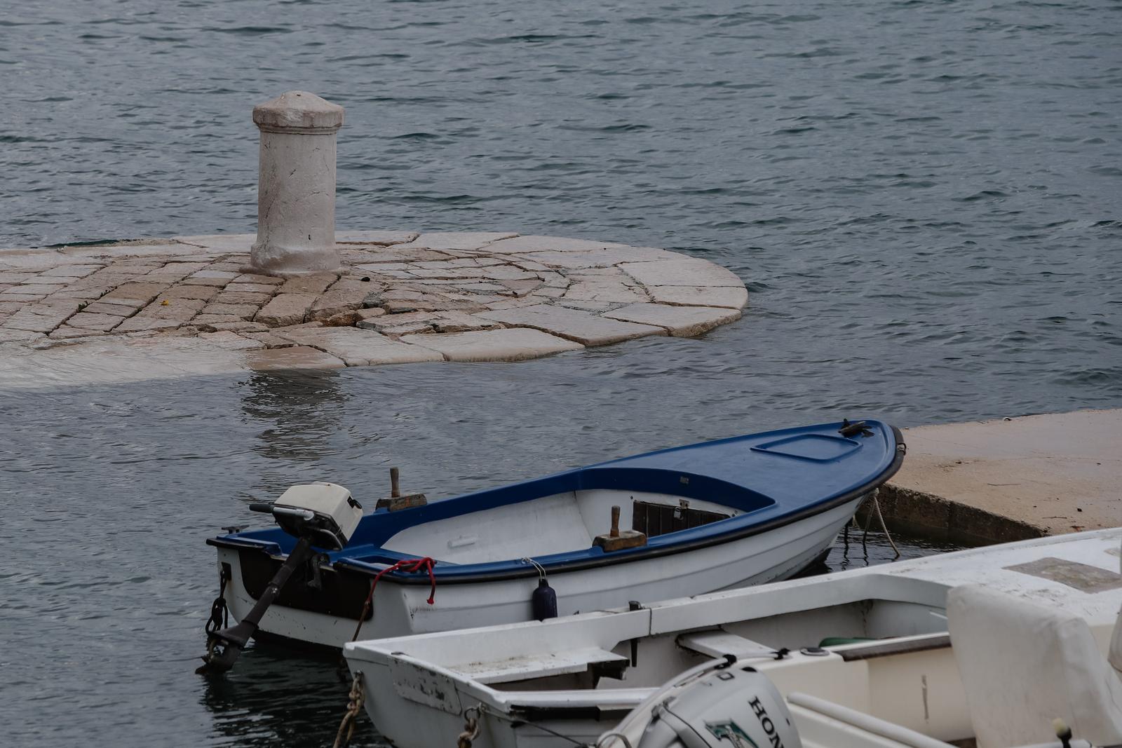 Podignuta razina mora u Zadru