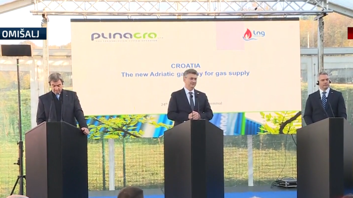 LNG TERMINAL, Andrej Plenković, Karl Nehammer, Markus Söder