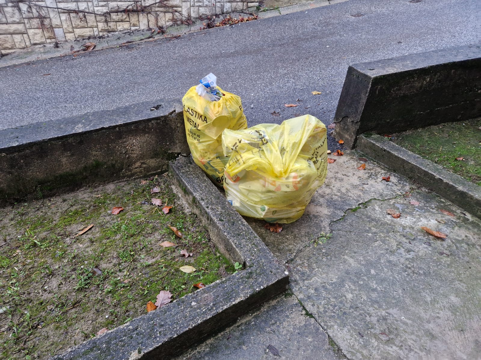 plastični otpad, žute vrećice,