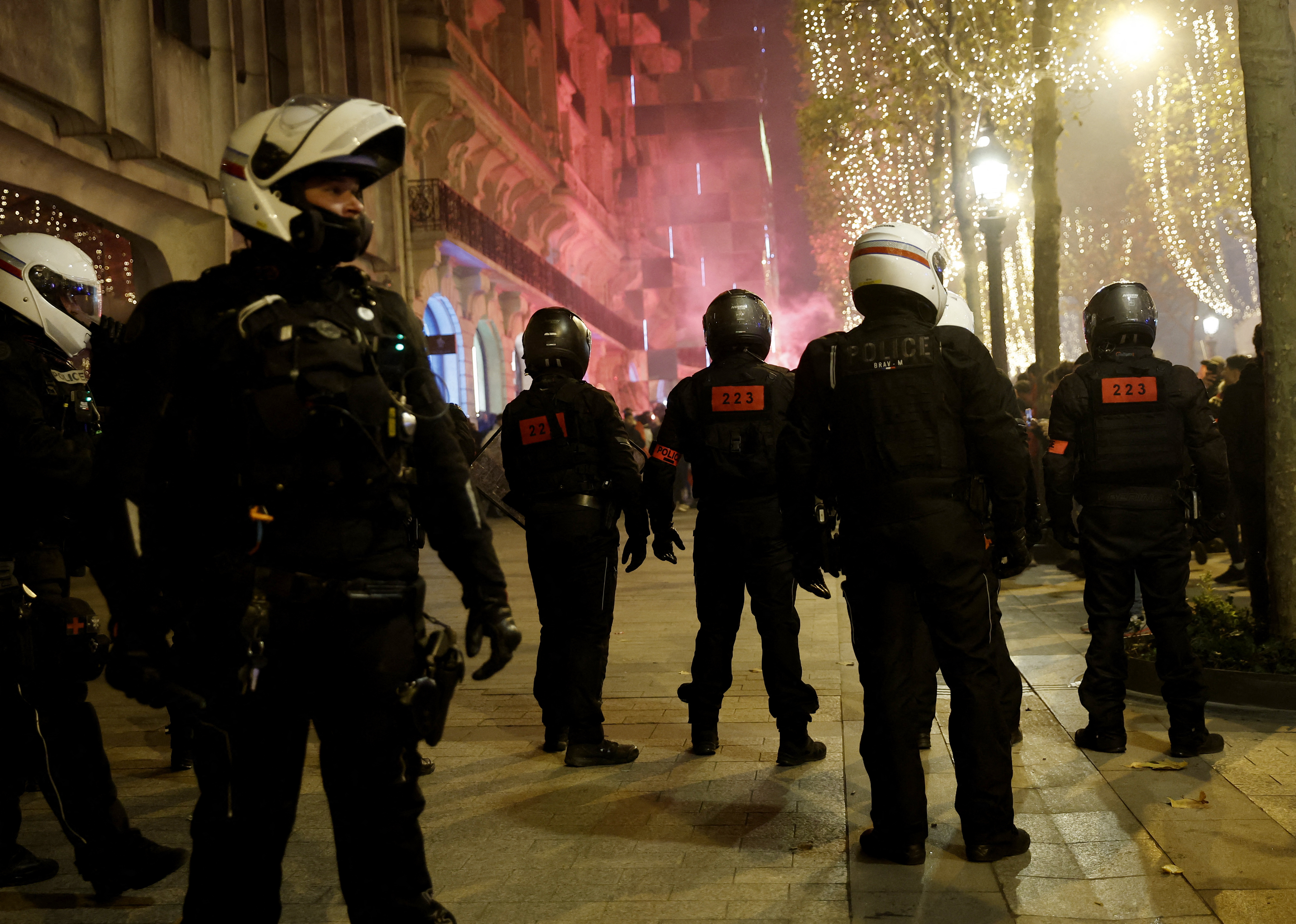 FIFA World Cup Qatar 2022 - Fans gather in Paris for Morocco v Portugal