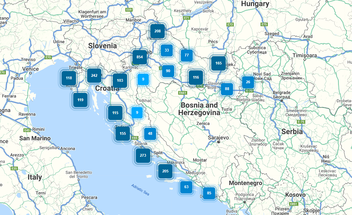 interaktivna karta bankomata