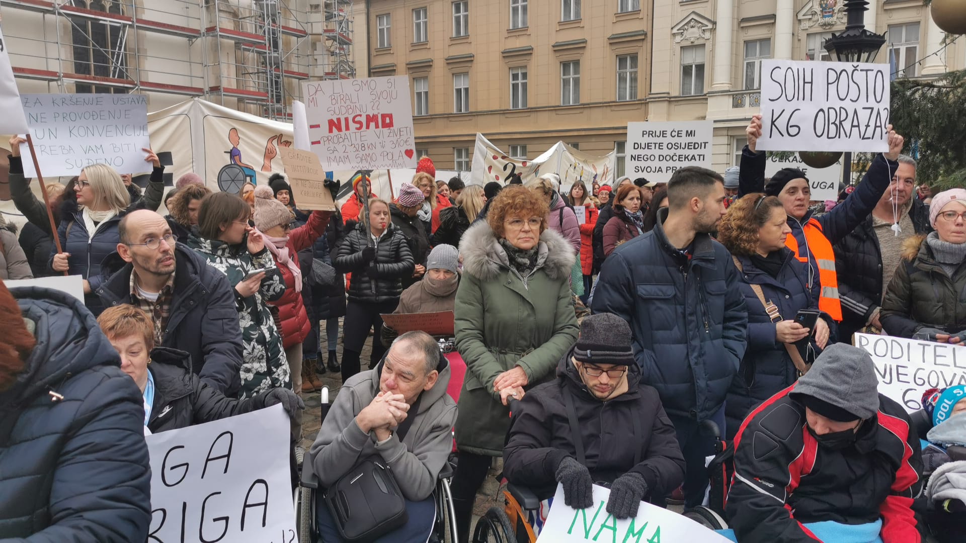 prosvjed osoba s invaliditetom