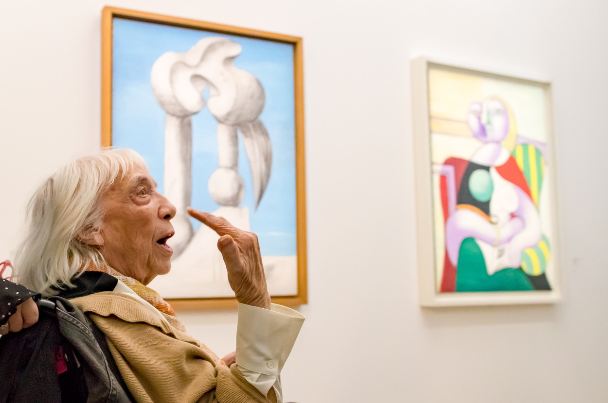 Emmanuel Macron et sa femme Brigitte Macron (Trogneux) au vernissage de l'exposition "Picasso 1932 : Année érotique" au Musée Picasso à Paris