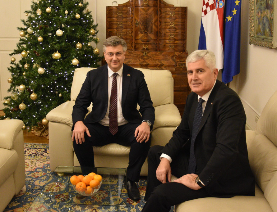 Andrej Plenković i Draga Čović