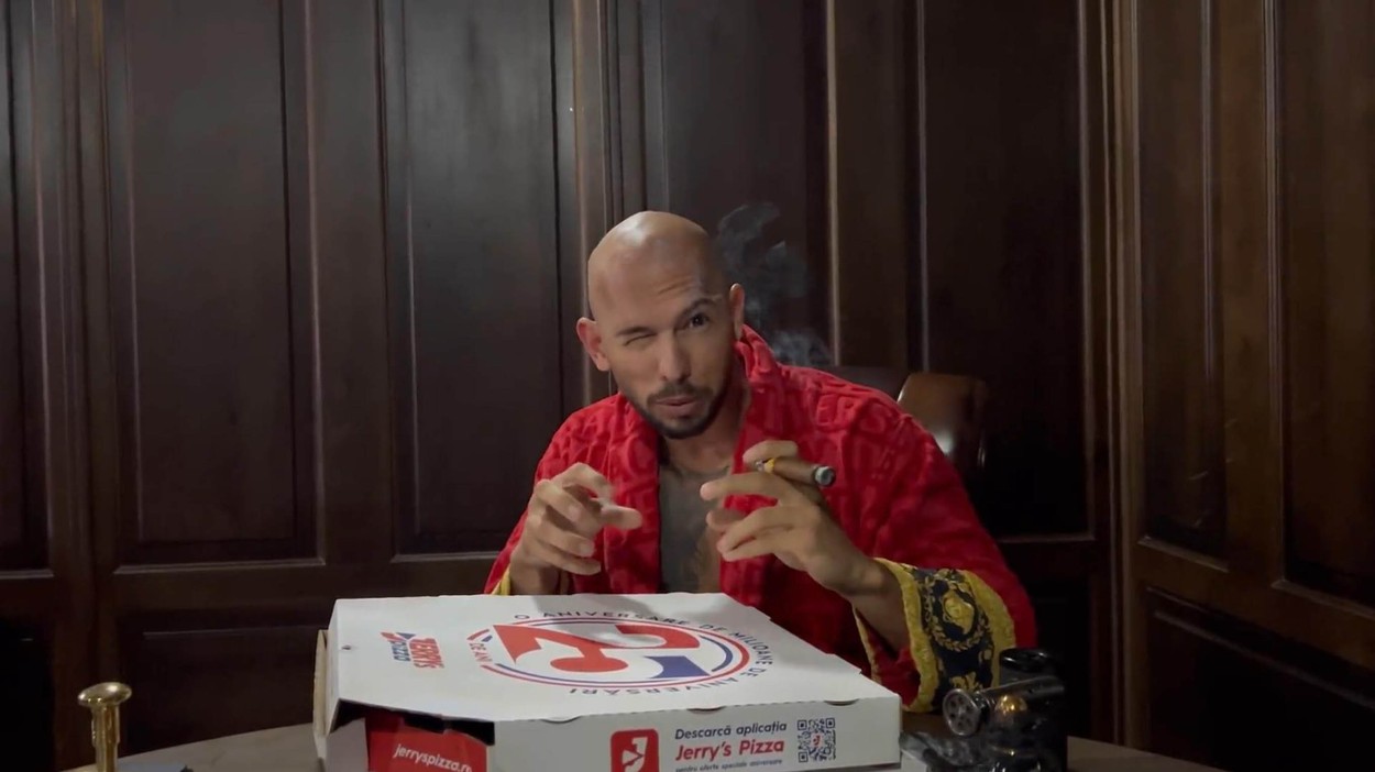 Andrew Tate posts a video onto his Twitter account making fun of Greta Thunberg