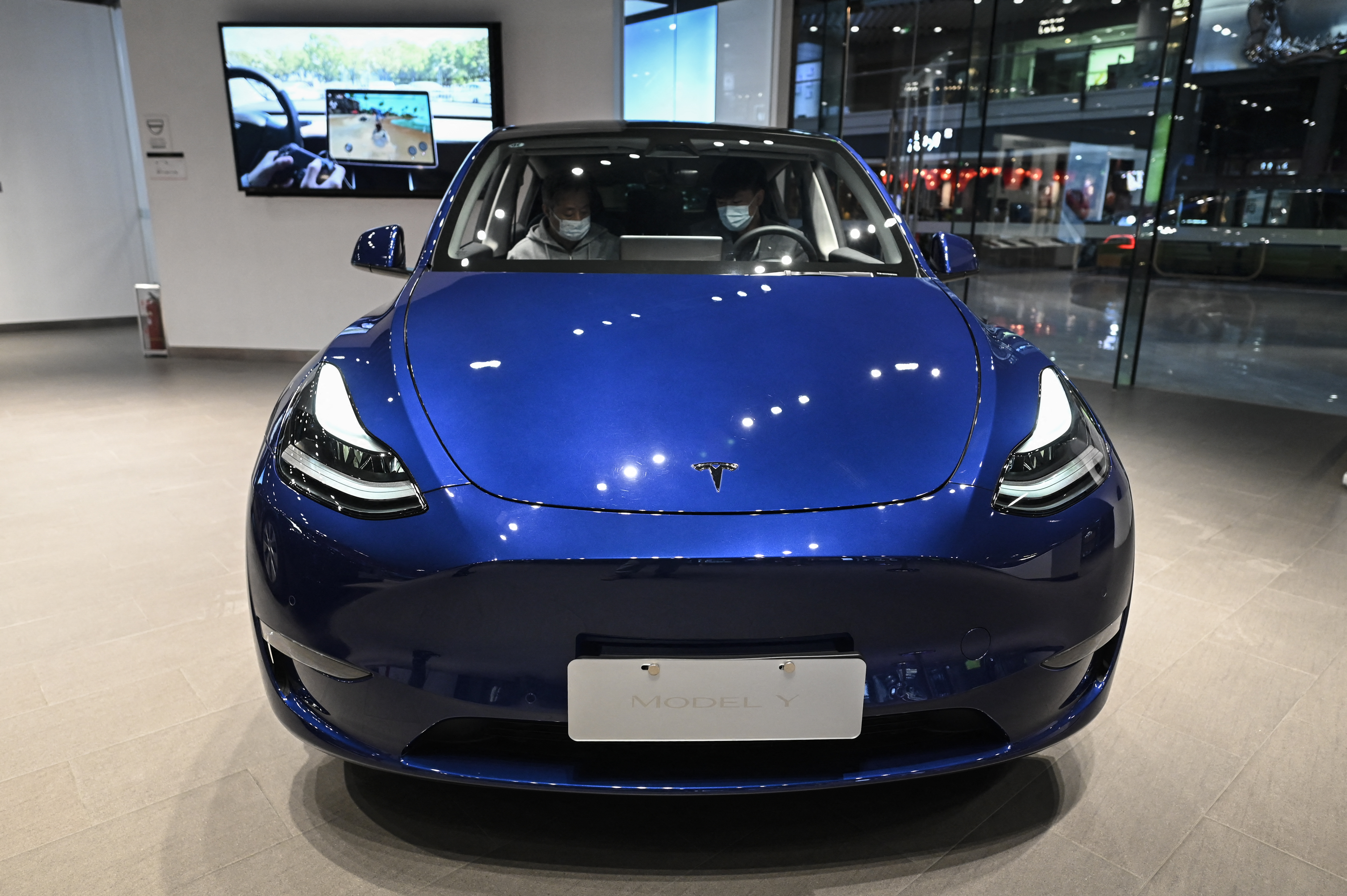 CHINA-TESLA-AUTOMOBILE-RECALL