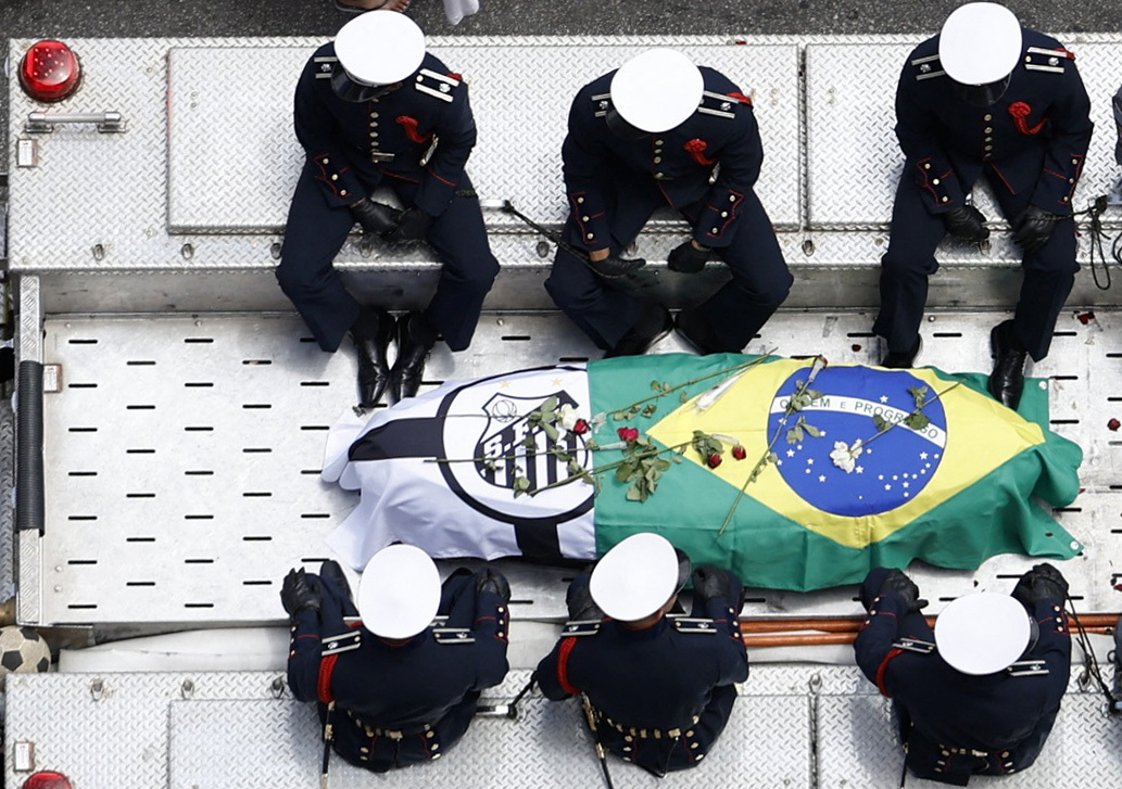 Death of Brazilian soccer legend Pele in Santos