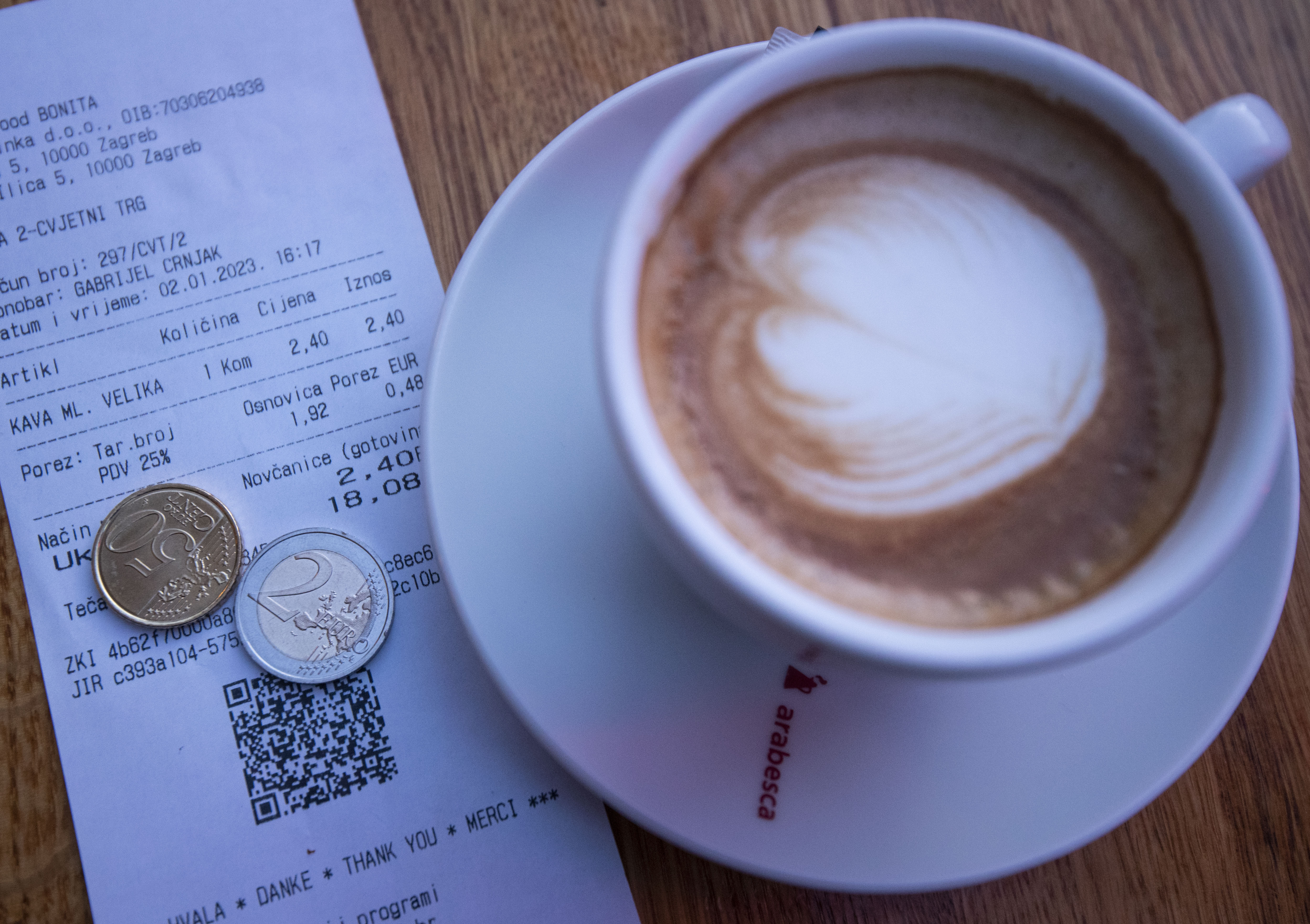 Ugostitelji prilagodili euru  cijene kave