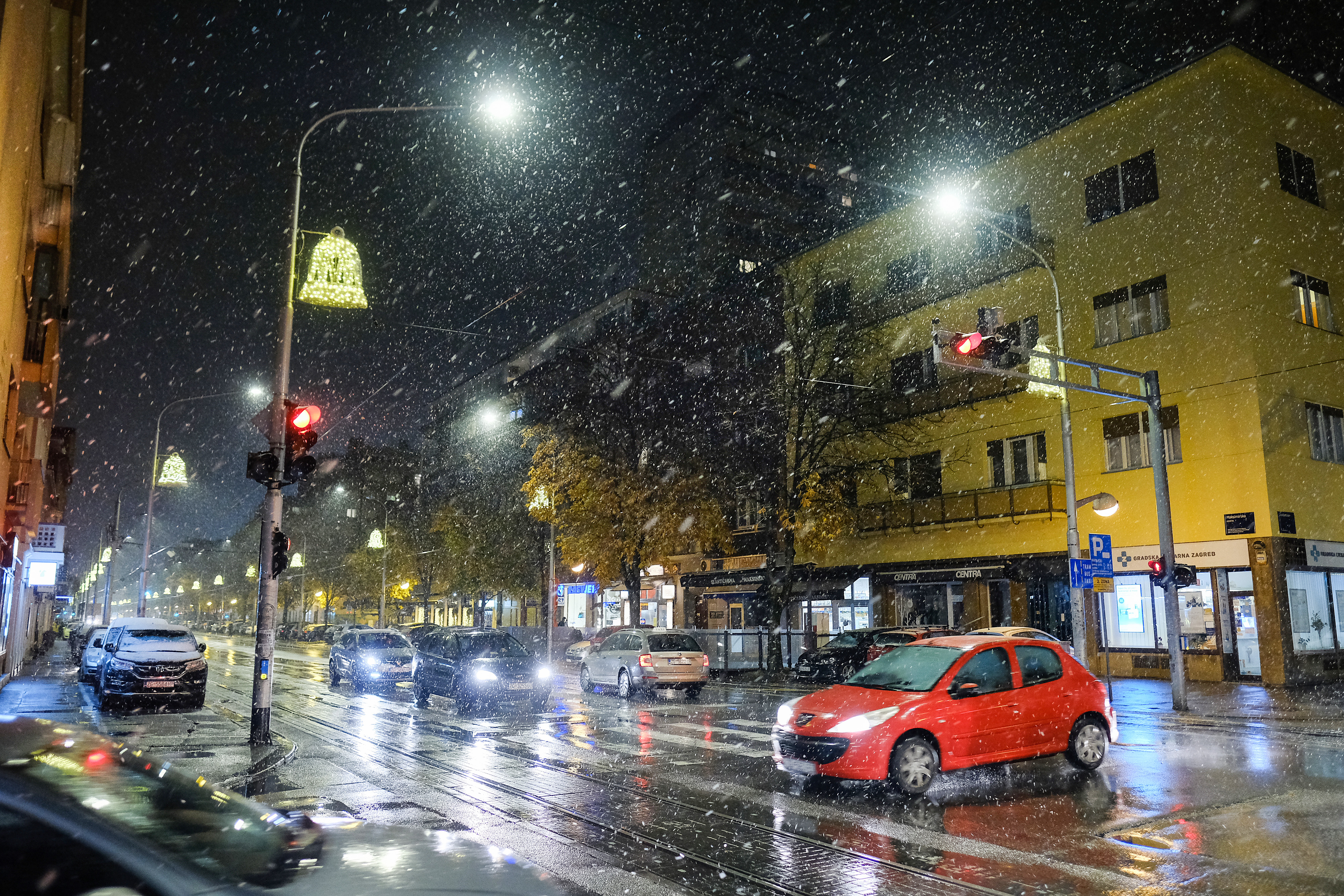 Maksimir tijekom snježnih padalina