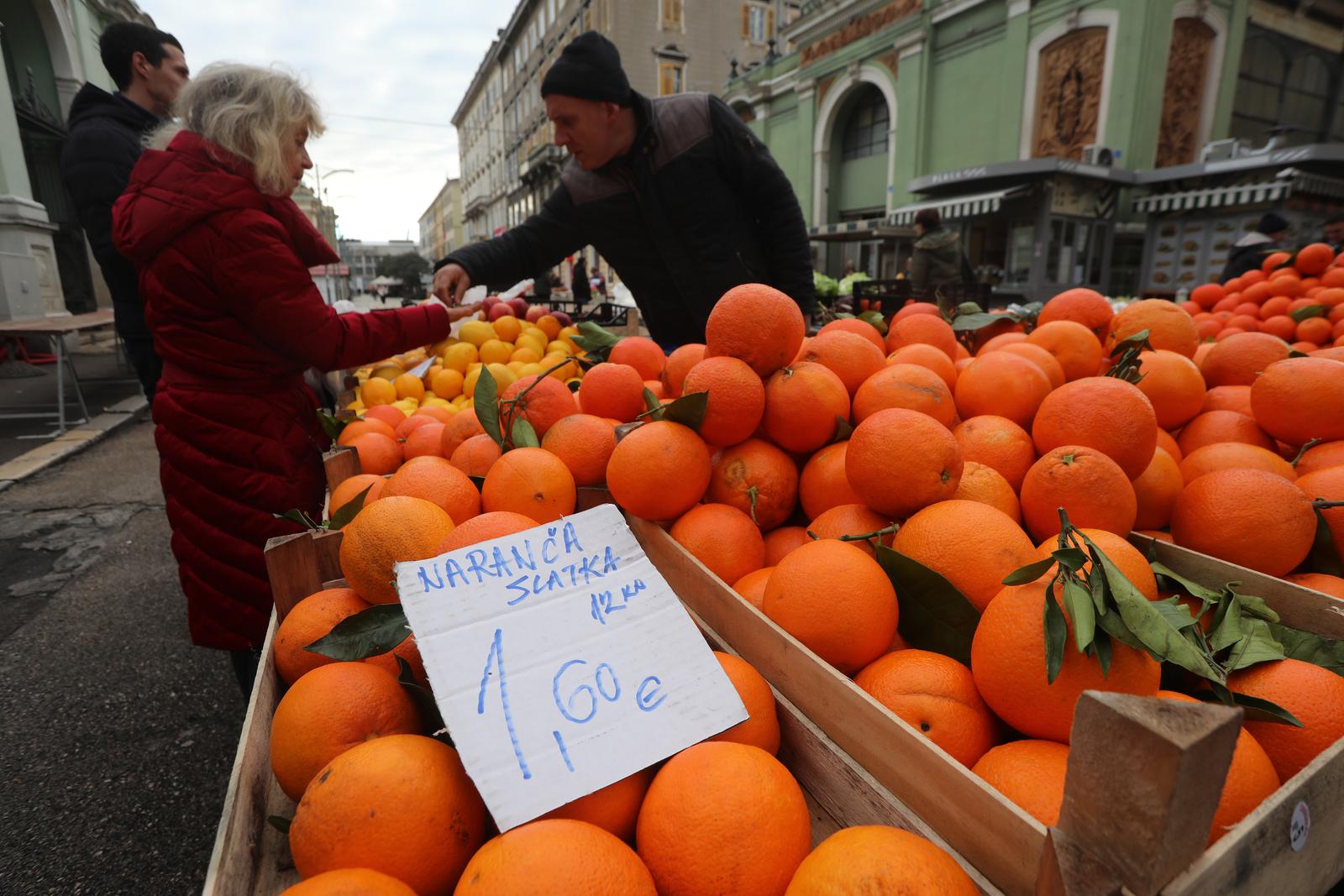 Cijene voća, povrća, tržnica, naranče