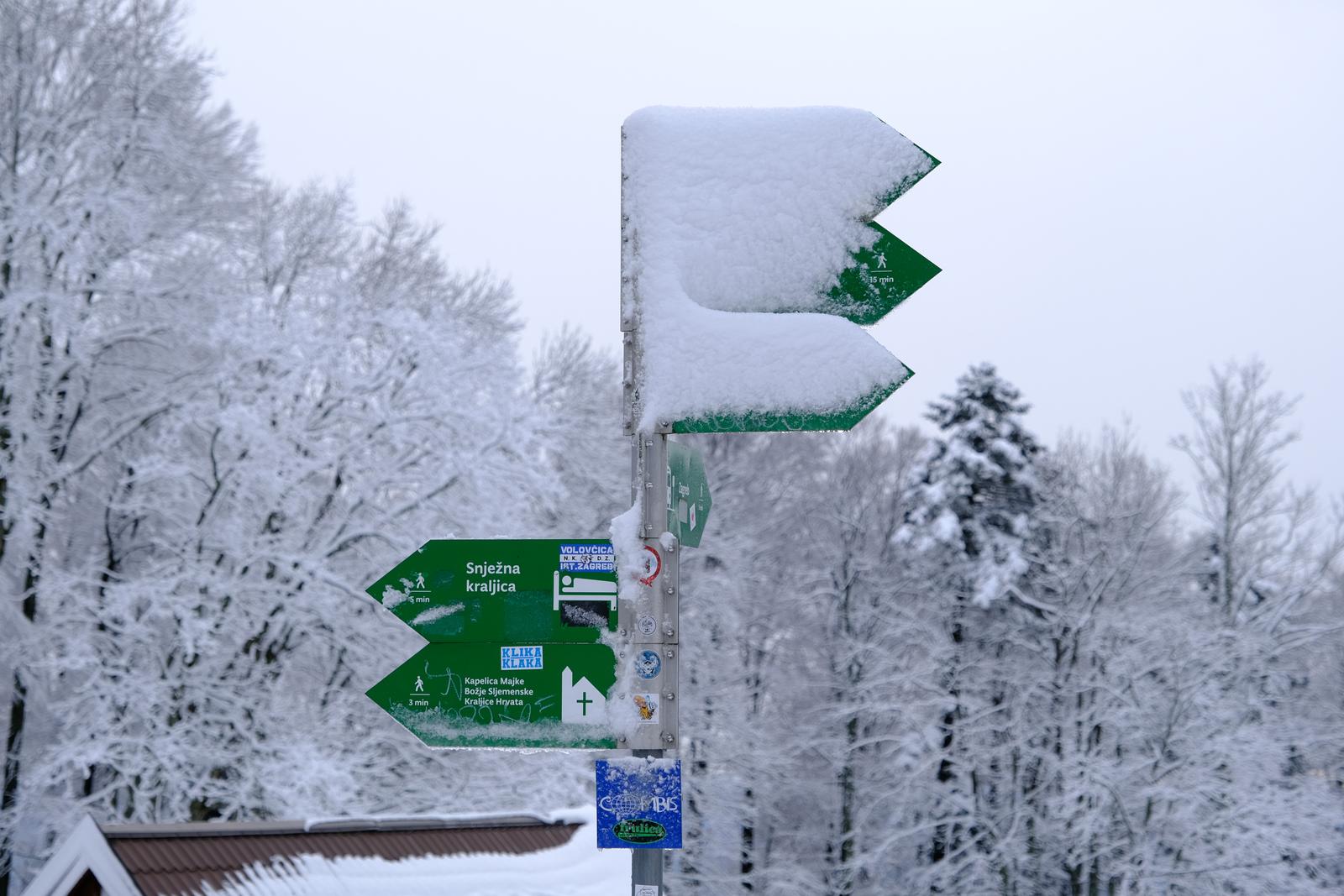 Prvi ovogodišnji snijeg zabijelio Sljeme