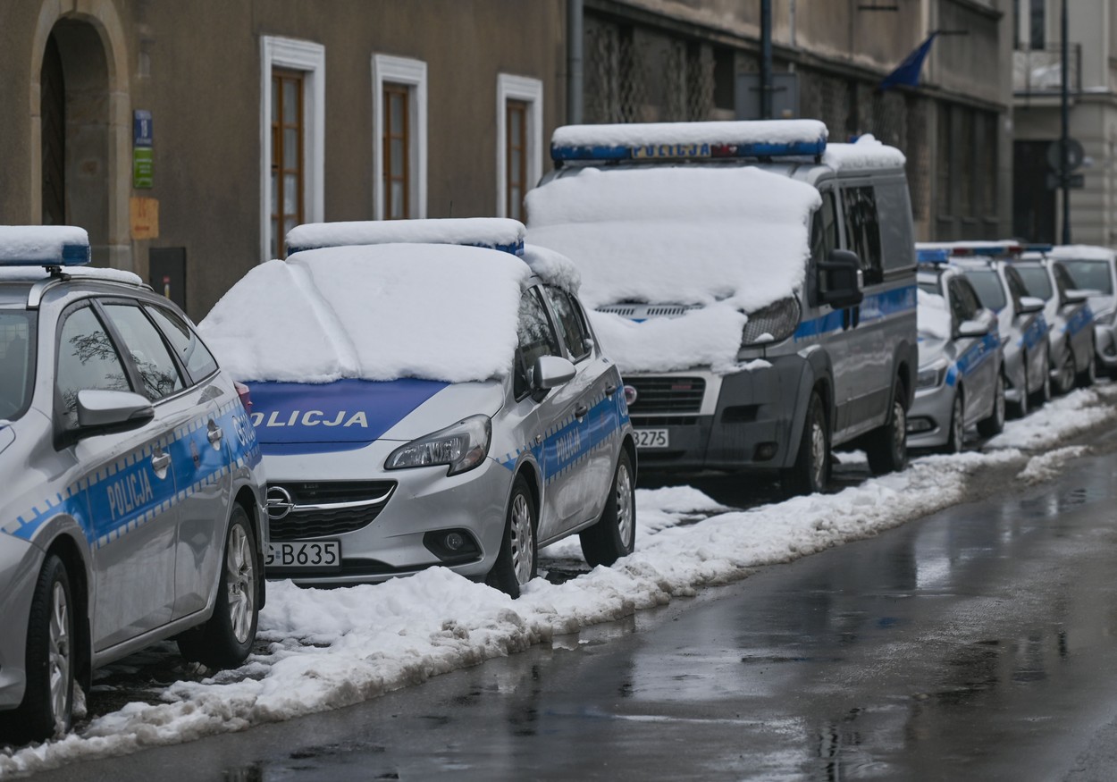 WInter Weather In Krakow, Poland - 21 Jan 2023