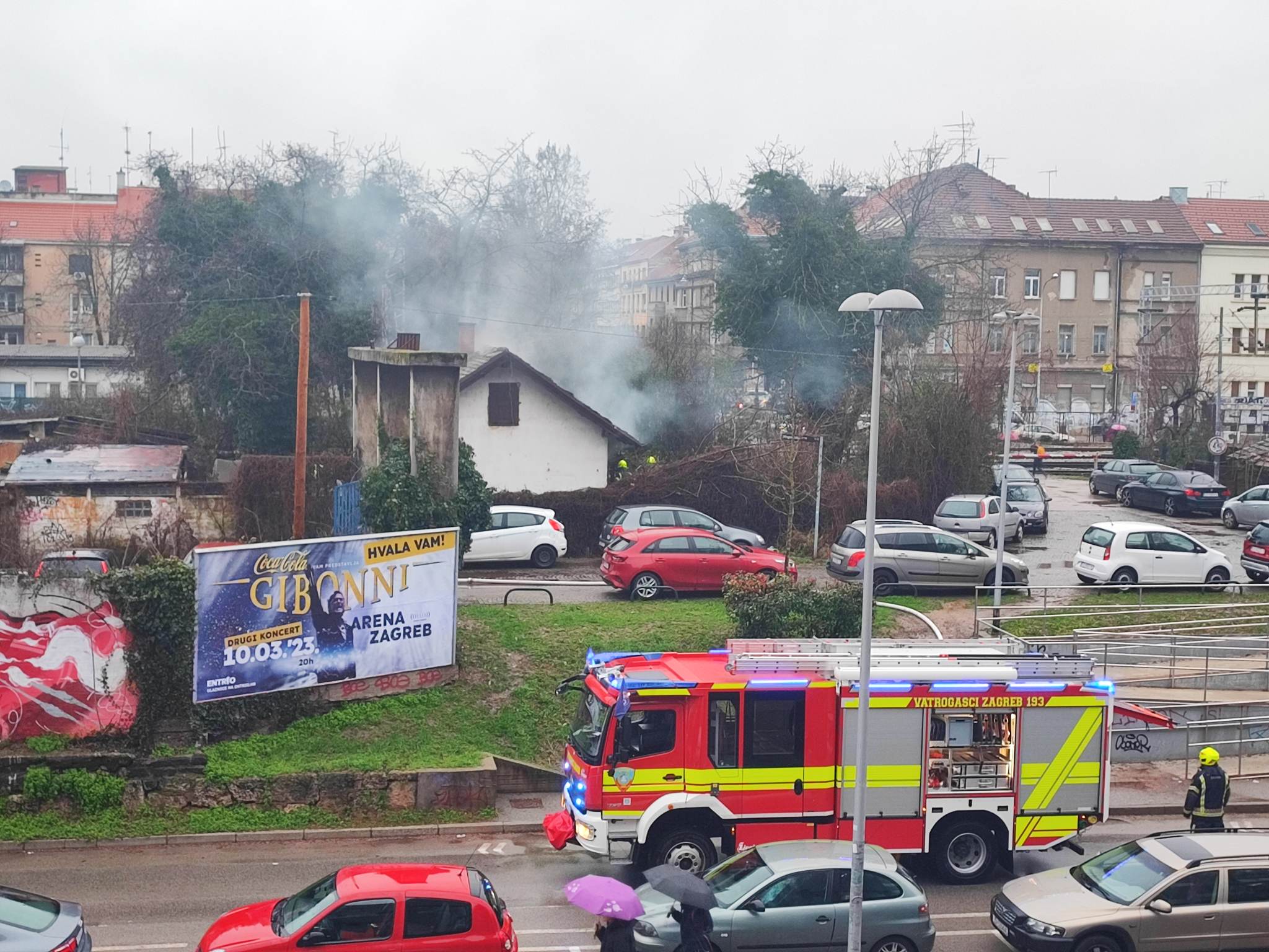 POŽAR, VATROGASCI, TREŠNJEVKA