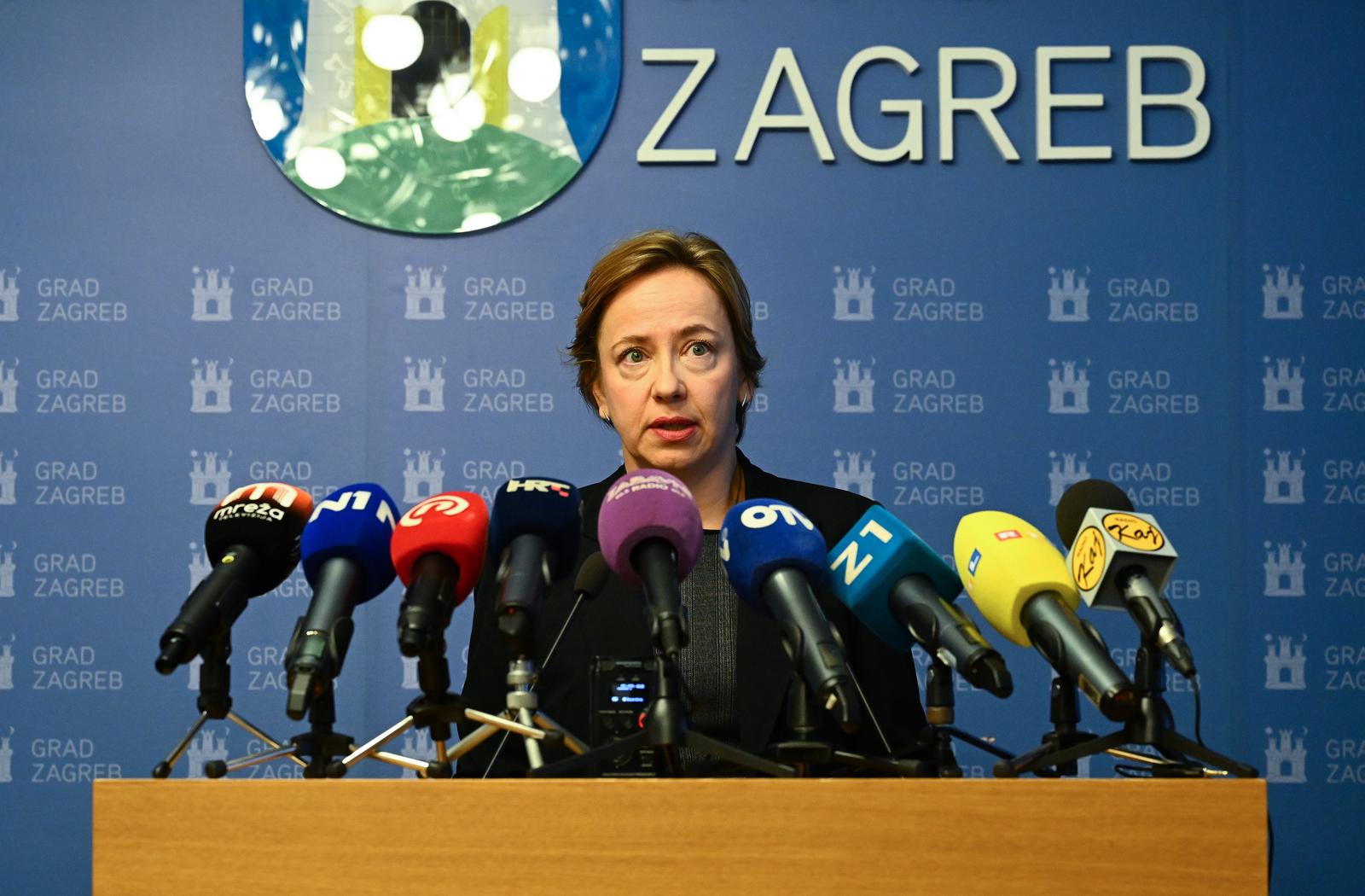 Gradonačelnik Grada Zagreba Tomislav Tomašević sa zamjenicima održao je konferenciju za medije