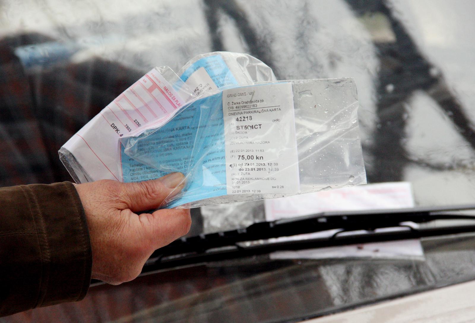 kazne za parking, kazna, prometni redar