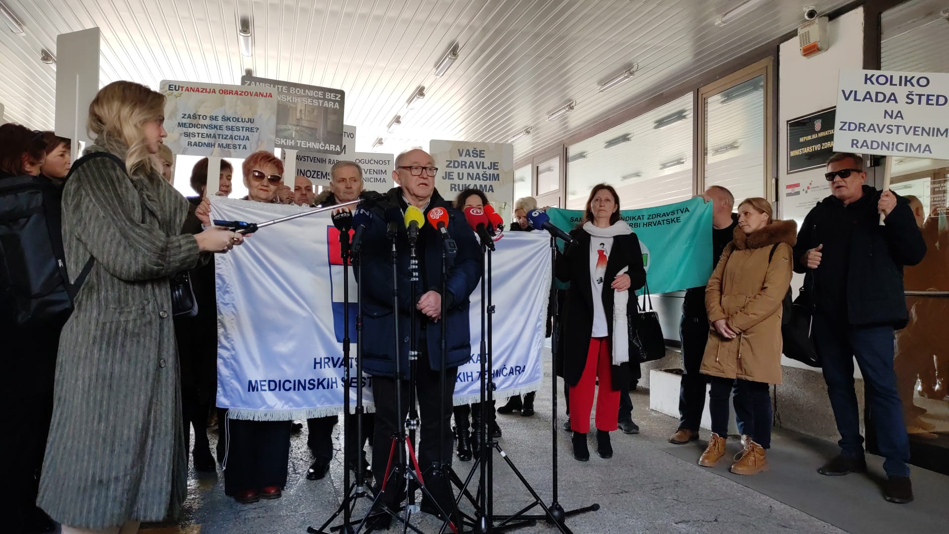 prosvjed ministarstvo zdravstva