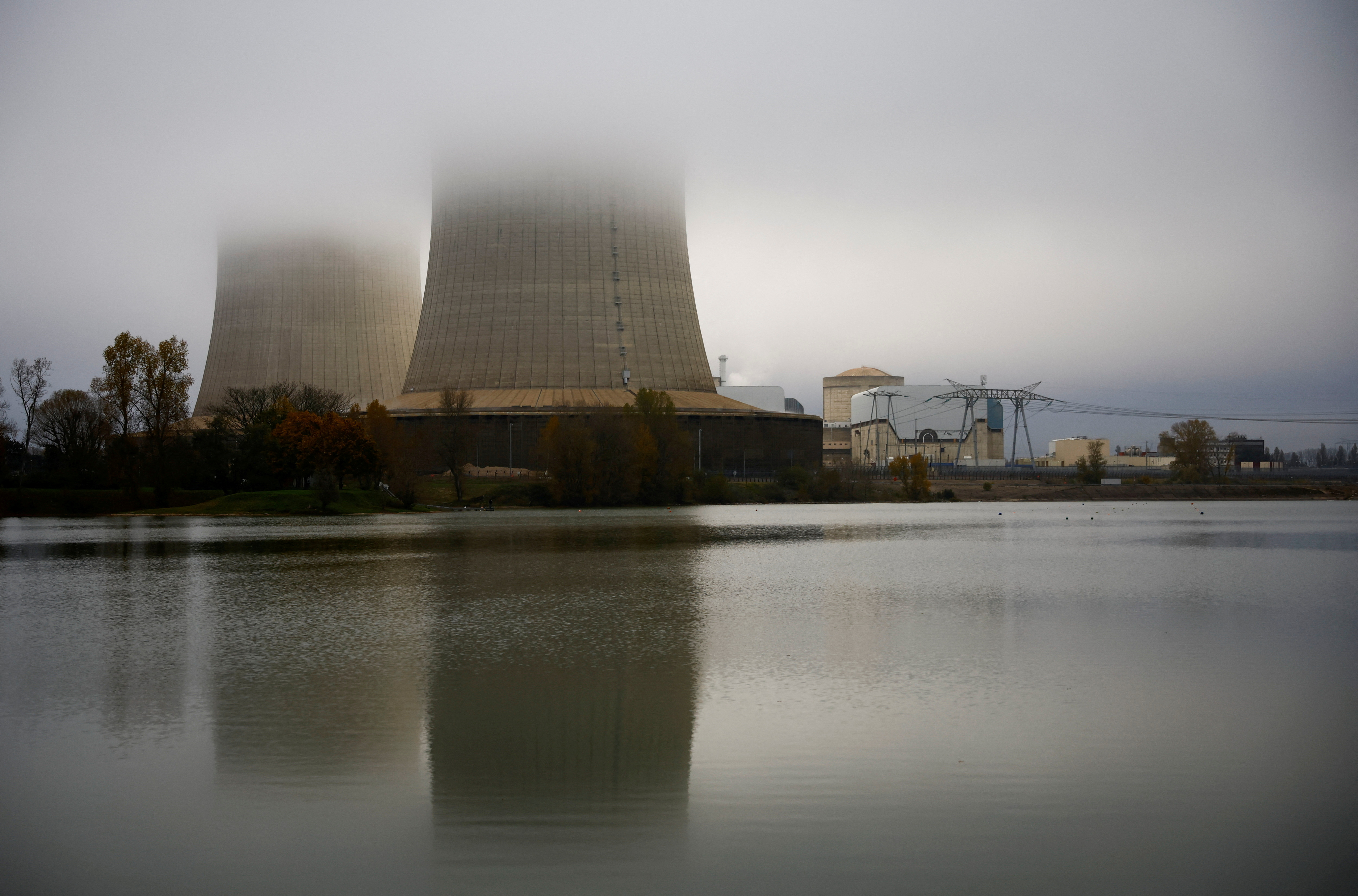 FILE PHOTO: Electricite de France (EDF) nuclear power plant are seen in Saint-Laurent-Nouan