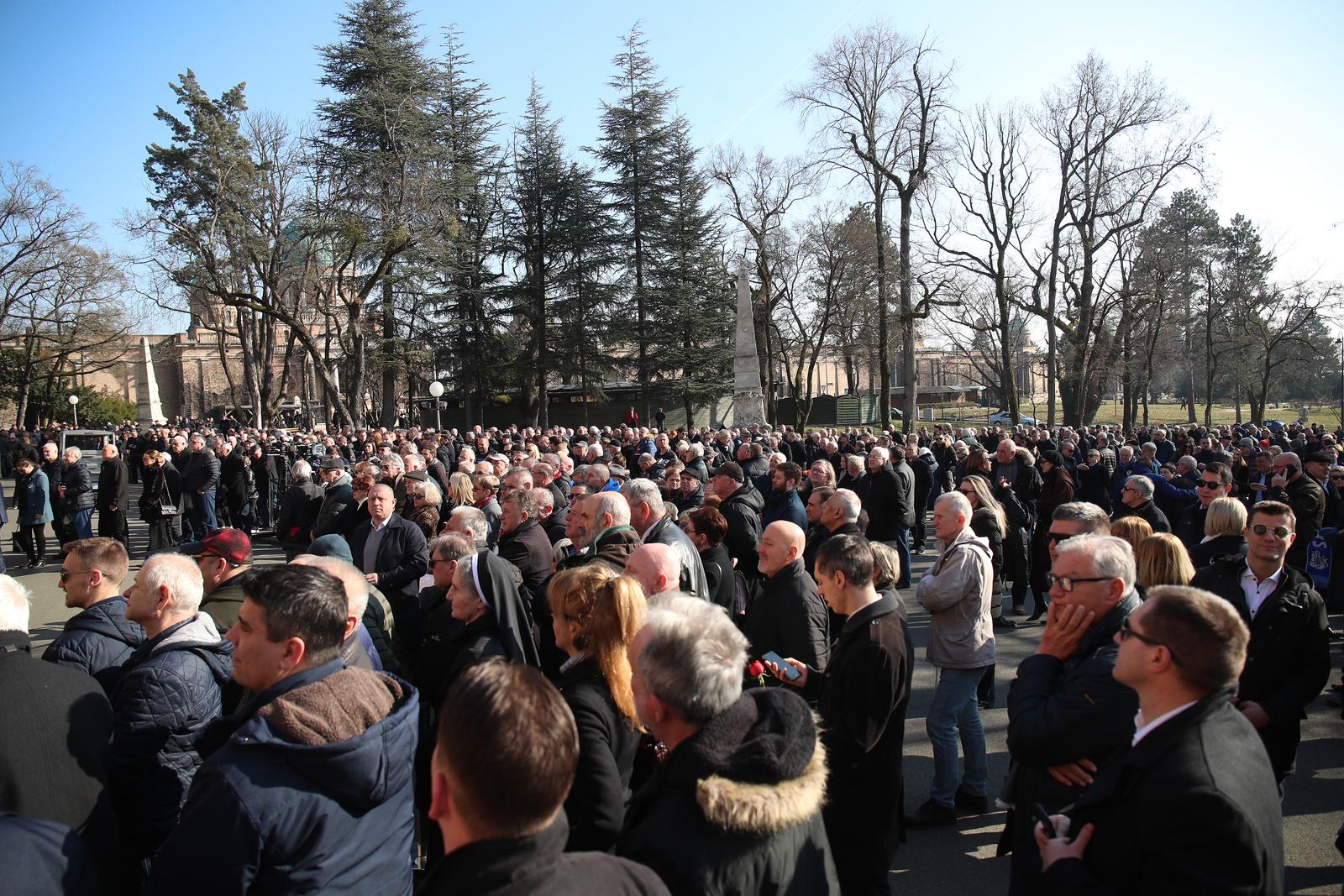 Zagreb: Odavanje počasti Miroslavu Ćiri Blaževiću na Mirogoju