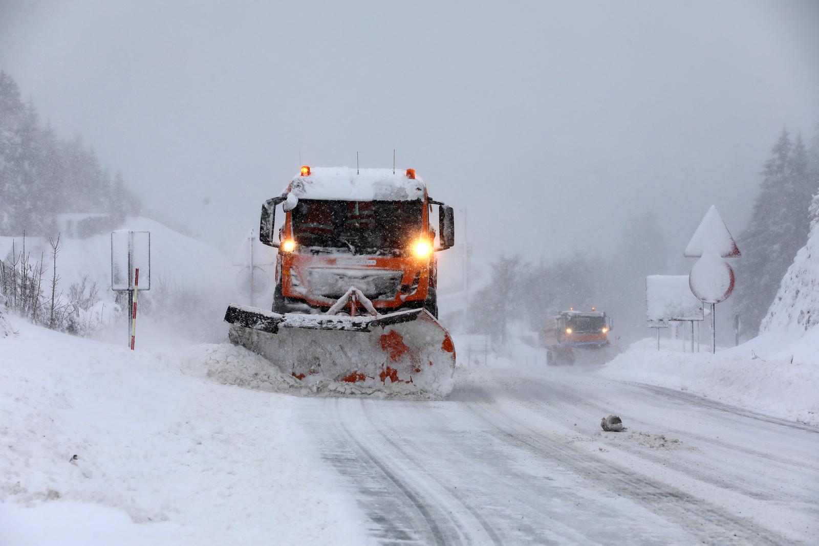 Snježno nevrijeme u Gorskom kotaru