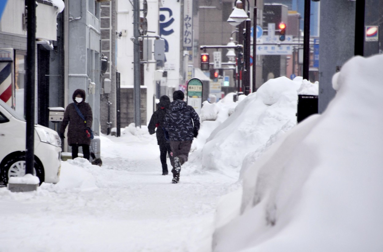 Snow scene in Japan