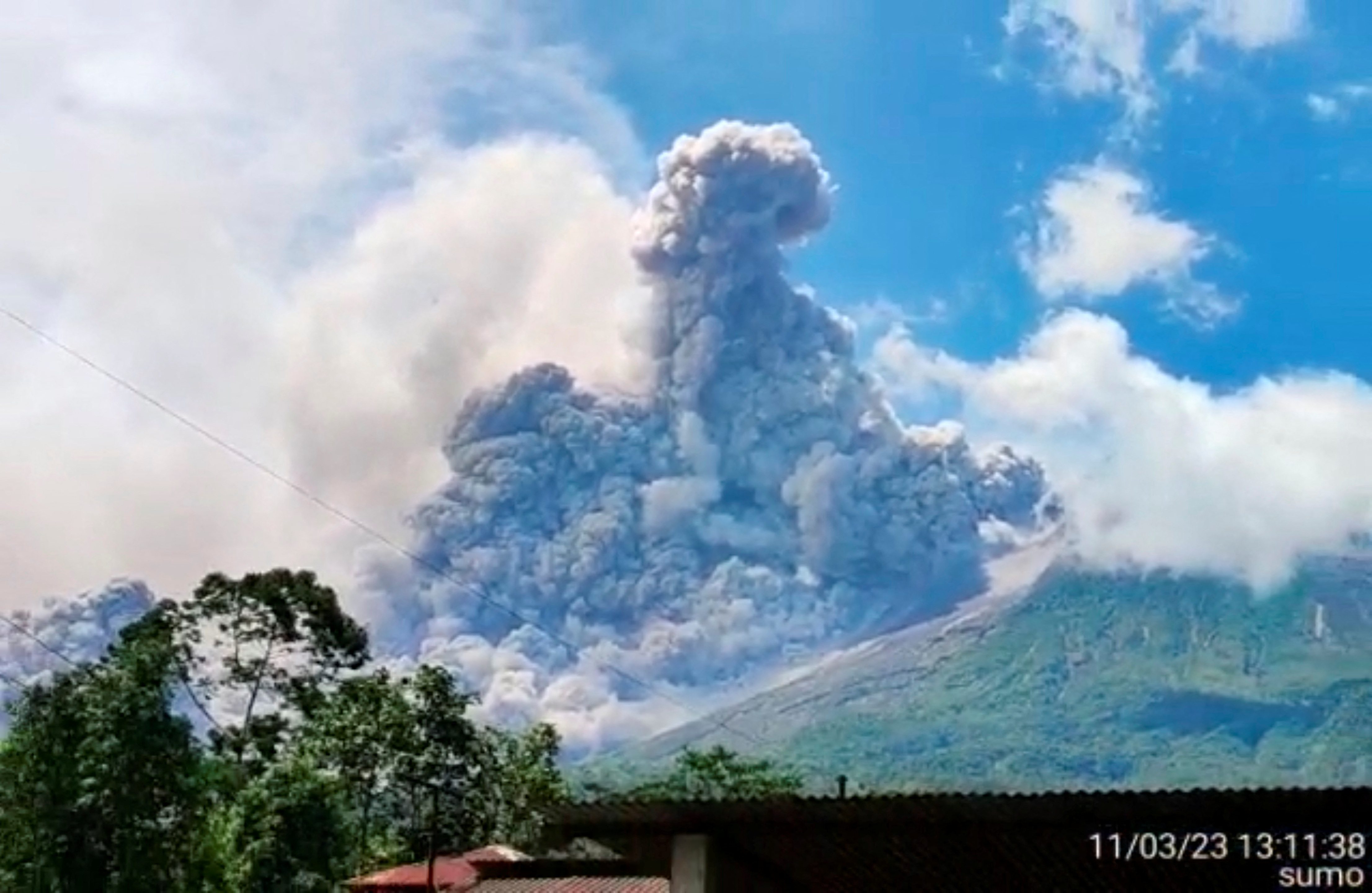 Indonesia's Mount Merapi volcano erupts