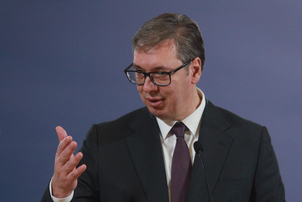 Vucic - Nehammer - Orban meeting in Serbia