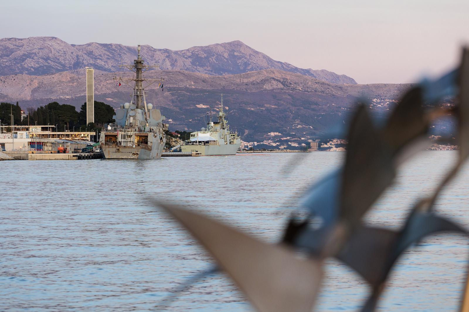 Split: Skupina NATO brodova SNMG2 u splitskoj gradskoj luci