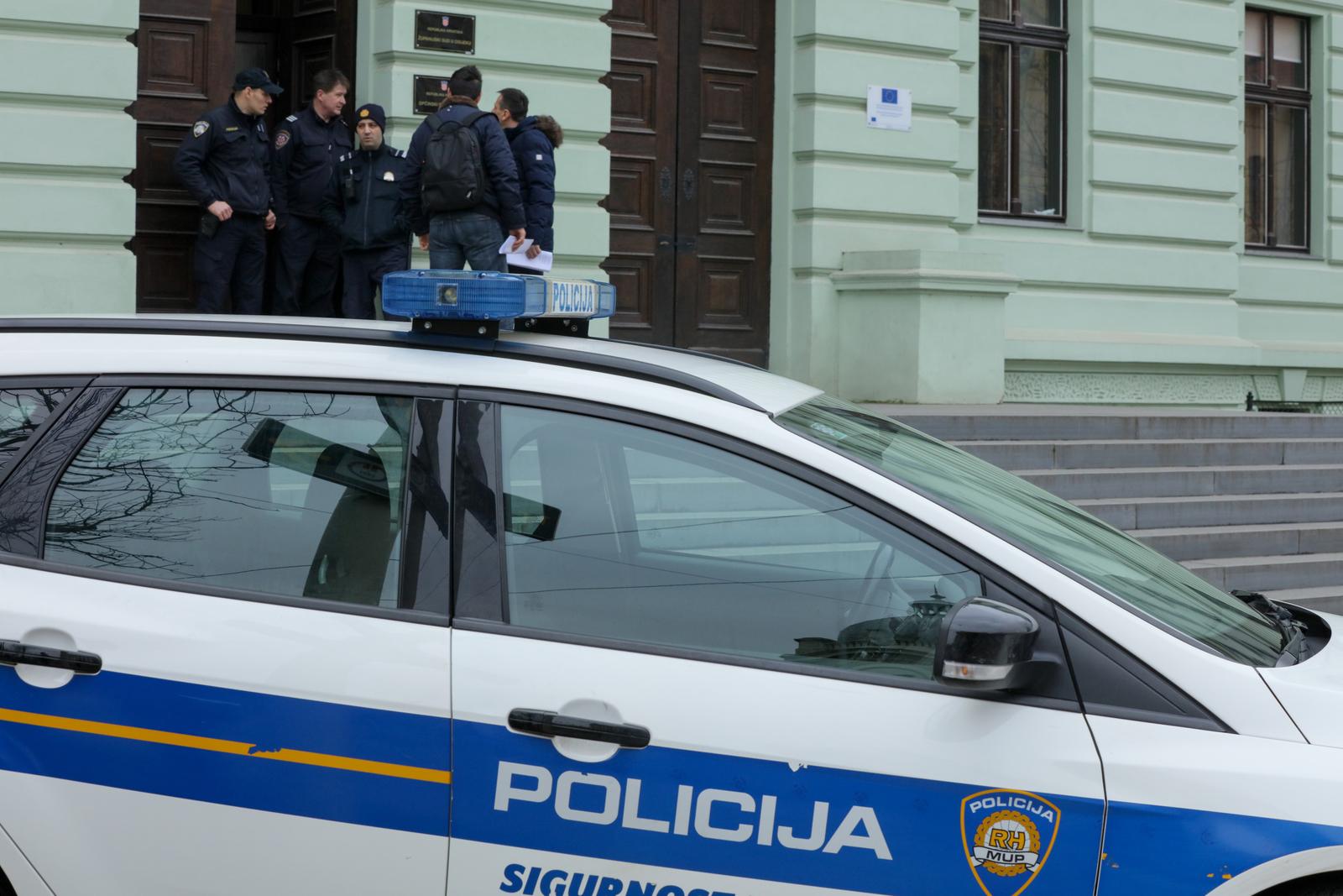 Osijek: Dojava o podmetnutoj bombi u zgradi Županijskog suda u Osijeku