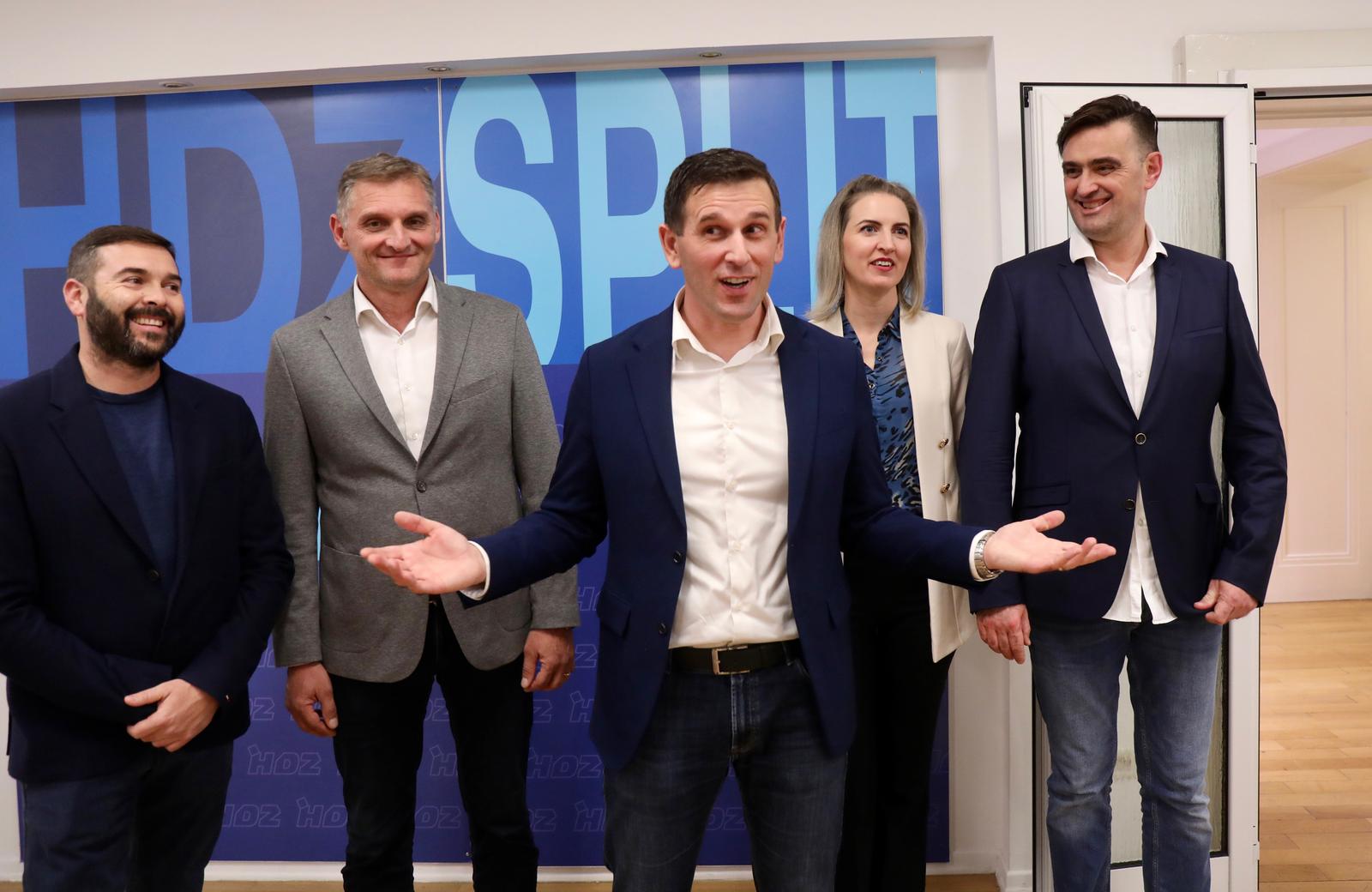 Split: Tomislav Šuta dao izjavu za medije nakon dobitka na izborima za predsjednika gradskog ogranka stranke