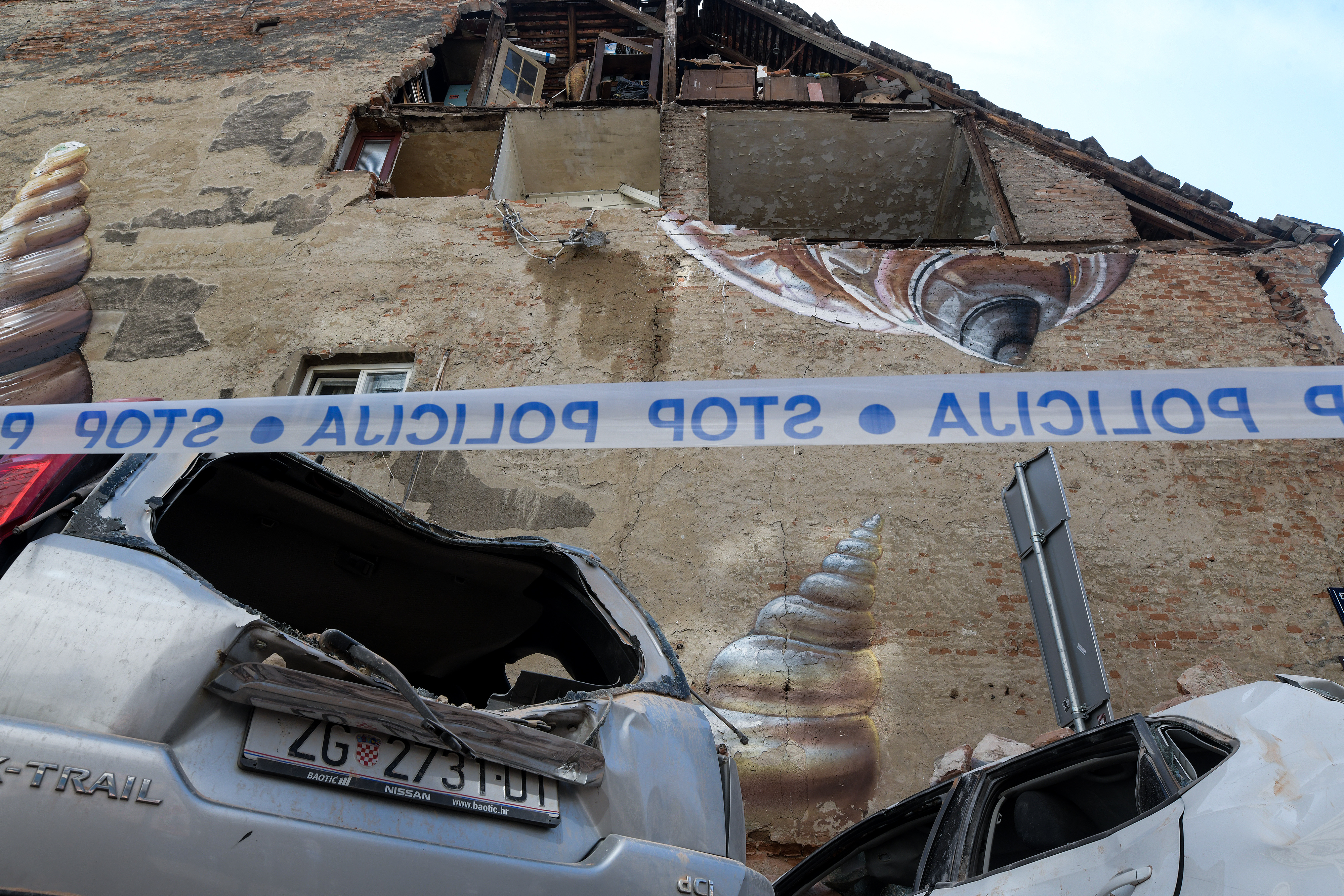 Potres koji je pogodio Zagreb uzrokovao veliku štetu u Đorđićevoj ulici