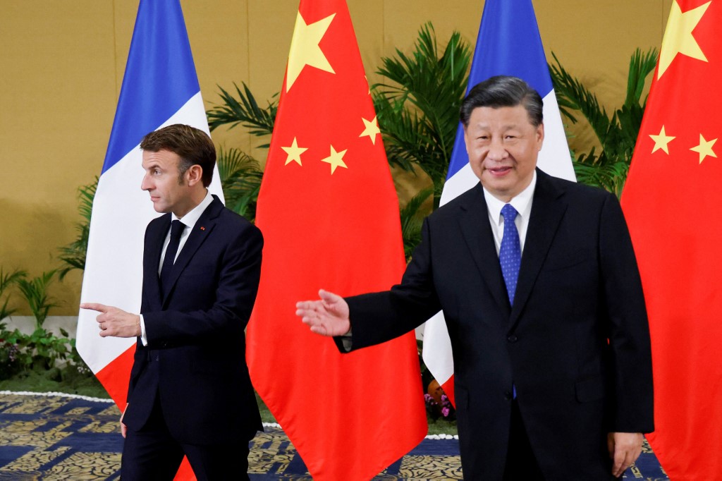 Macron i Xi Jinping