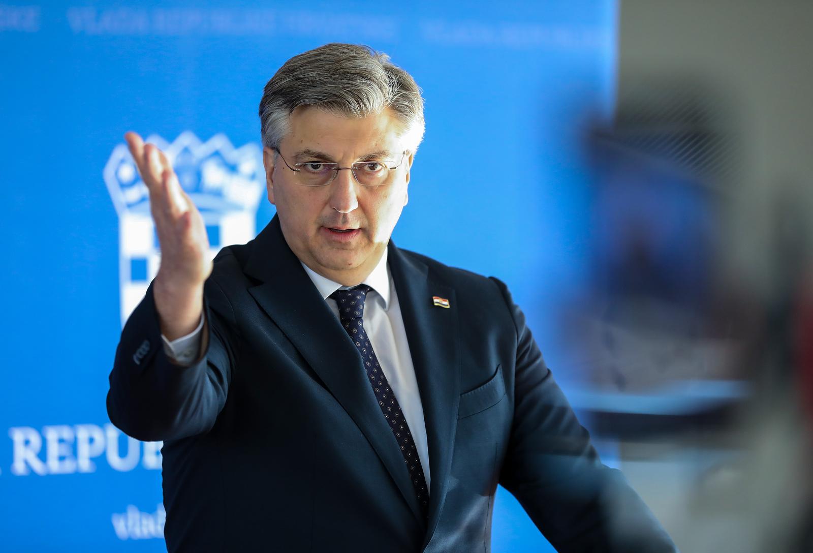 Premijer Plenković dao izjavu za medije nakon sjednice Vlade