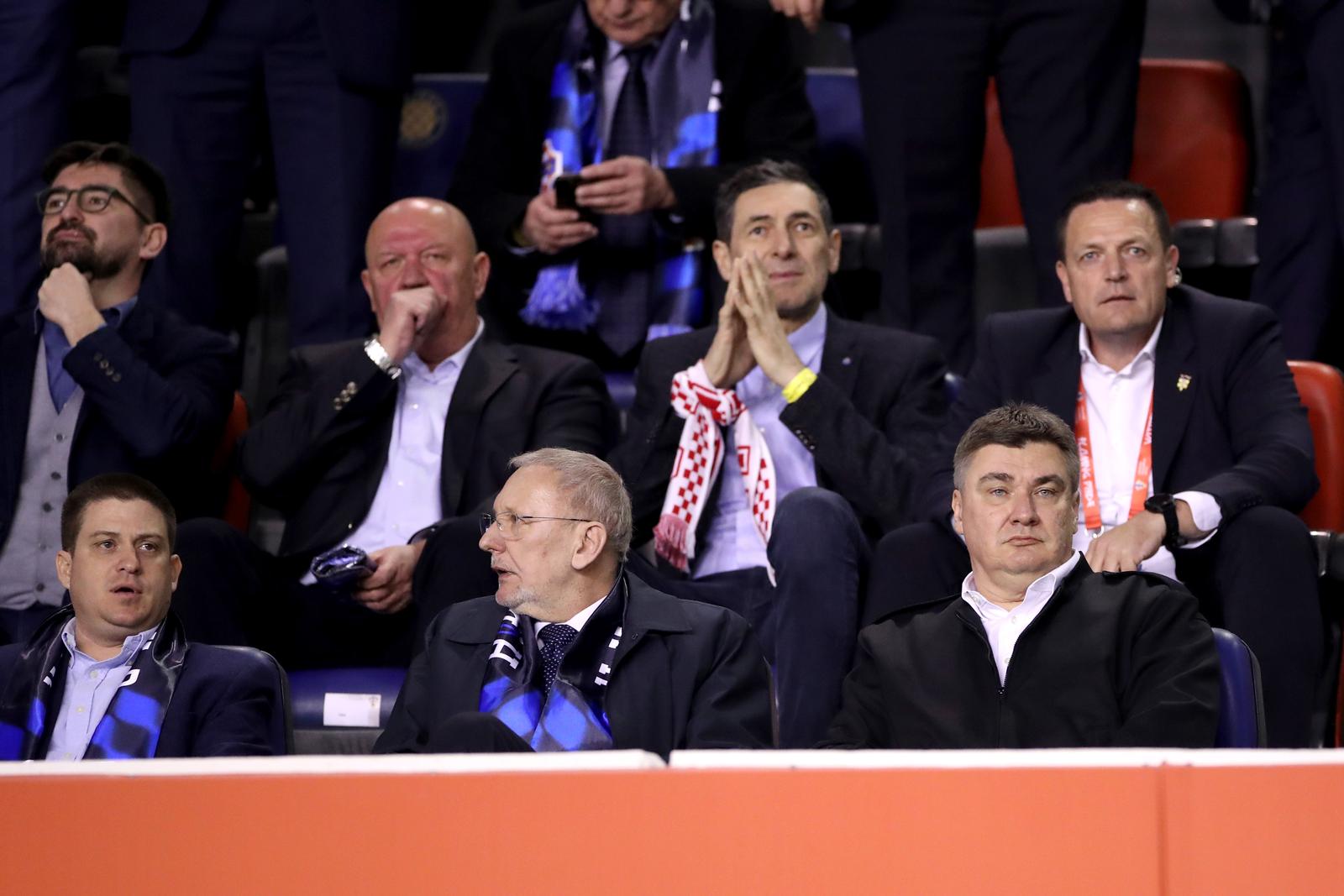 Poljud: Zoran Milanović na utakmici Hrvatska - Wales