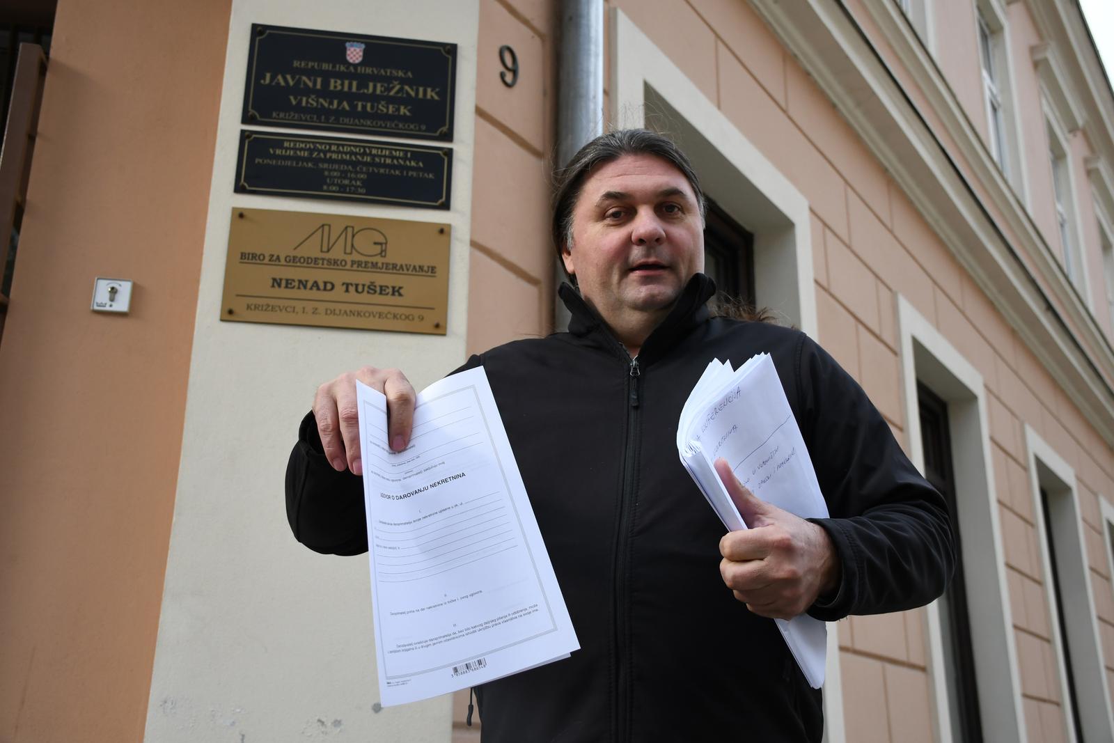 Načelnik Općine Kalnik, Mladen Kešer, o poklanjanju nekretnina institucijama