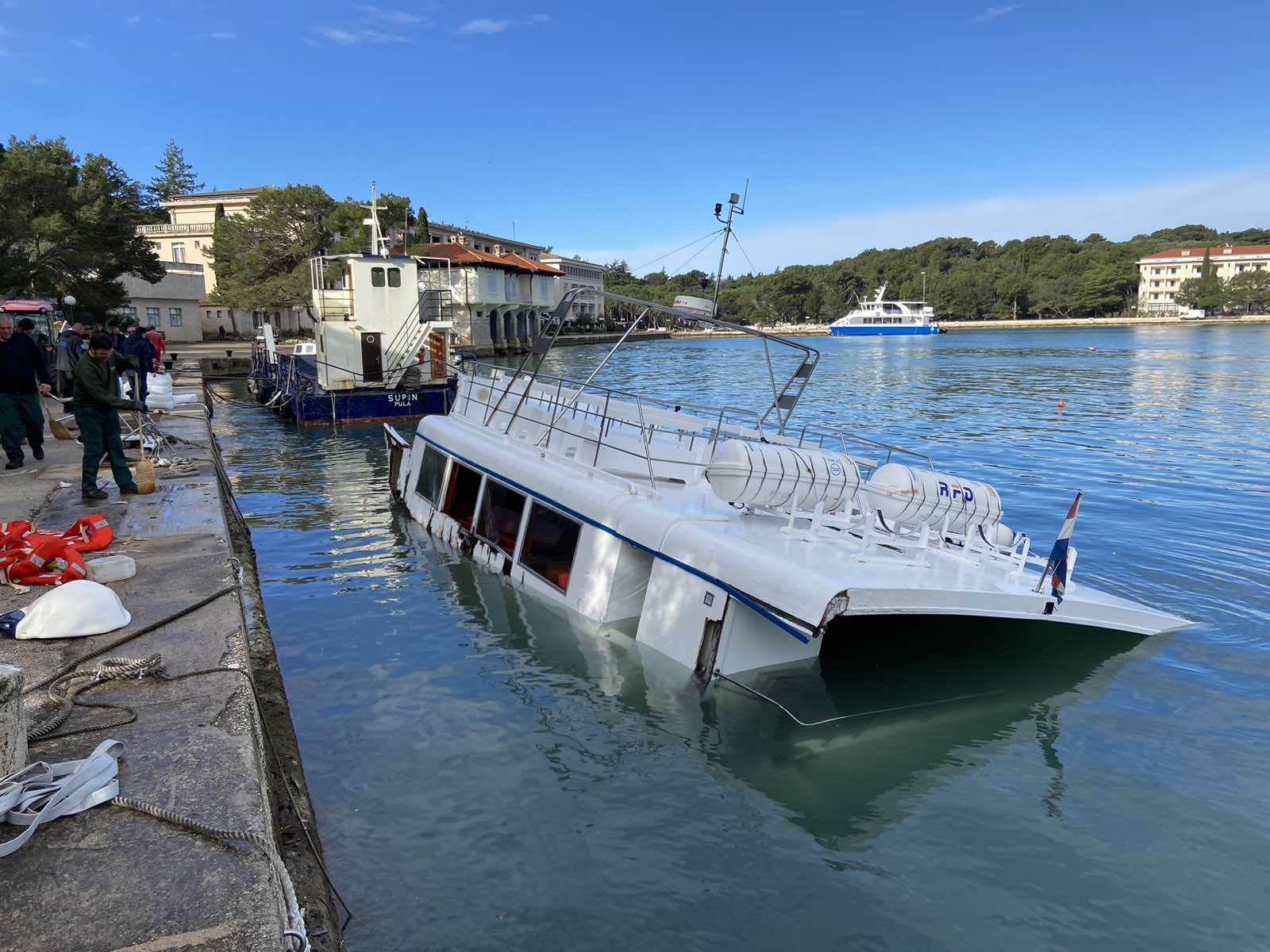 NP Brijuni, nevrijeme, brod