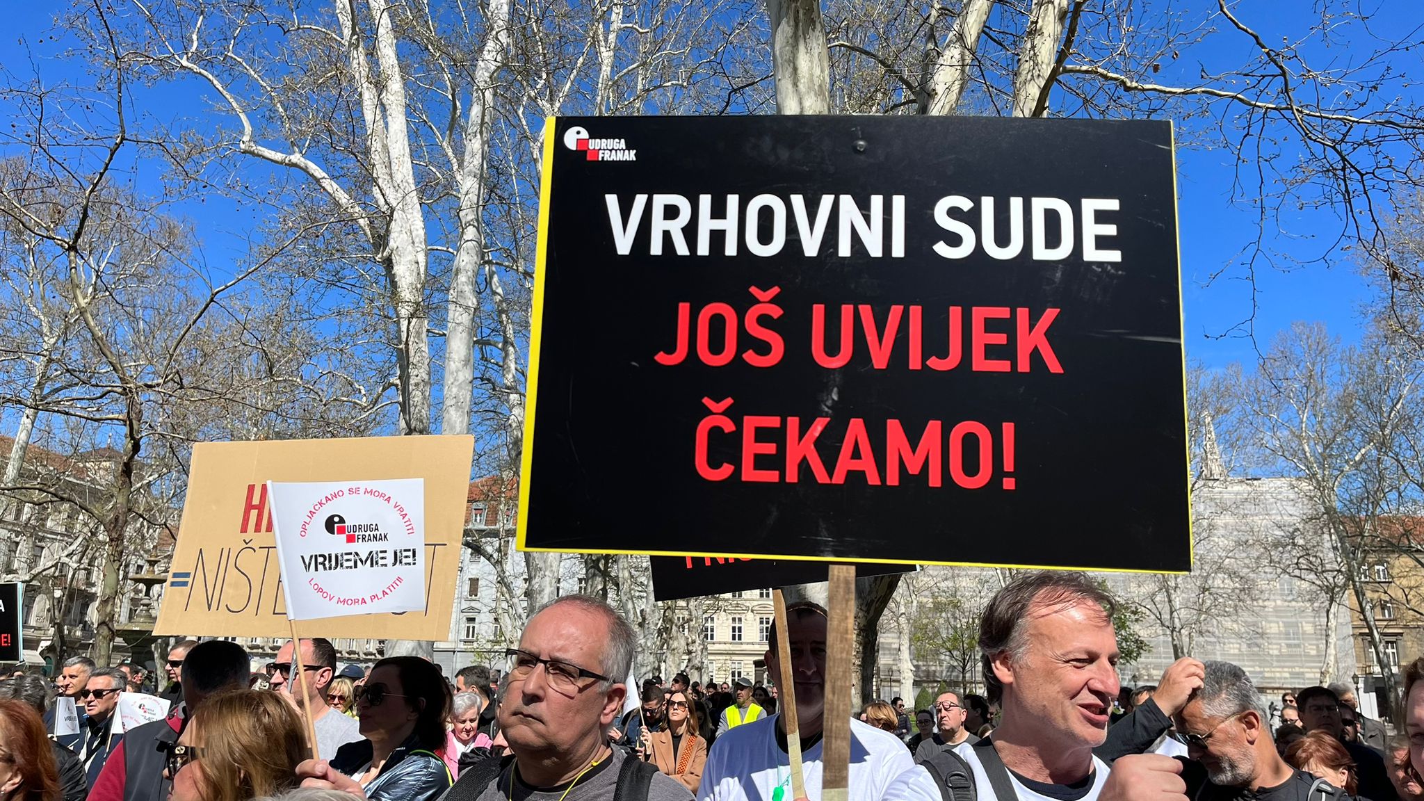 prosvjed udruge Franak