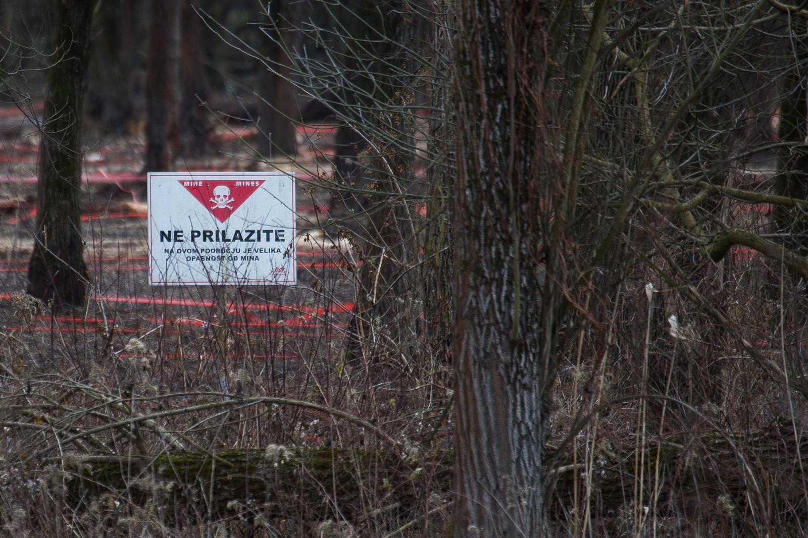 Šuma između Osijeka i Bilja još uvijek je opasna zbog velike količine zaostalih mina