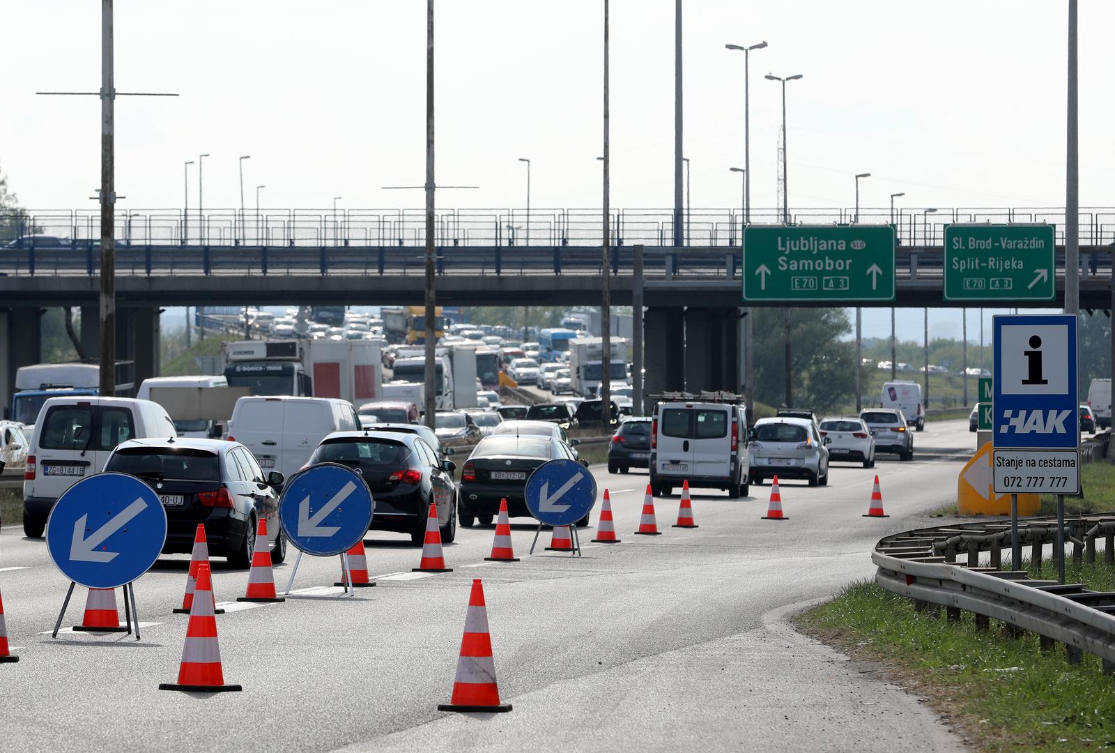 Zagreb: Kaos u prometu na A2 - kolona dugačka do deset kilometara
