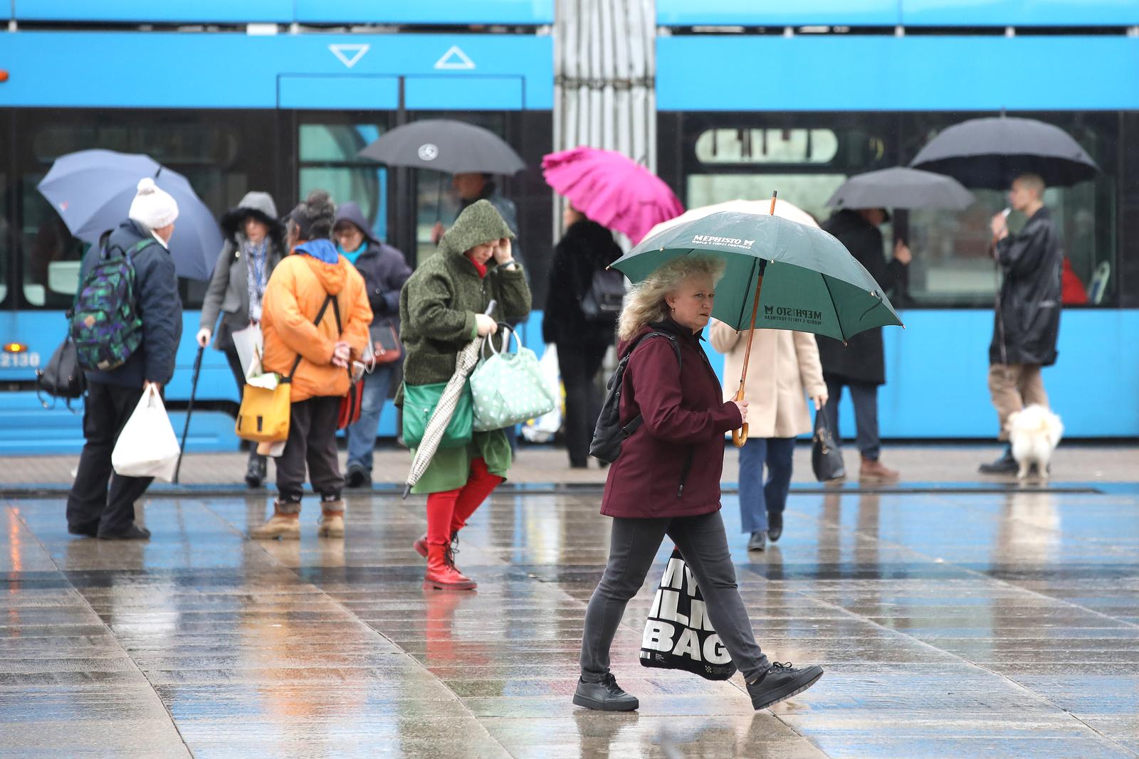 Zagreb: Kiša i vjetar, pa navečer zahlađenje