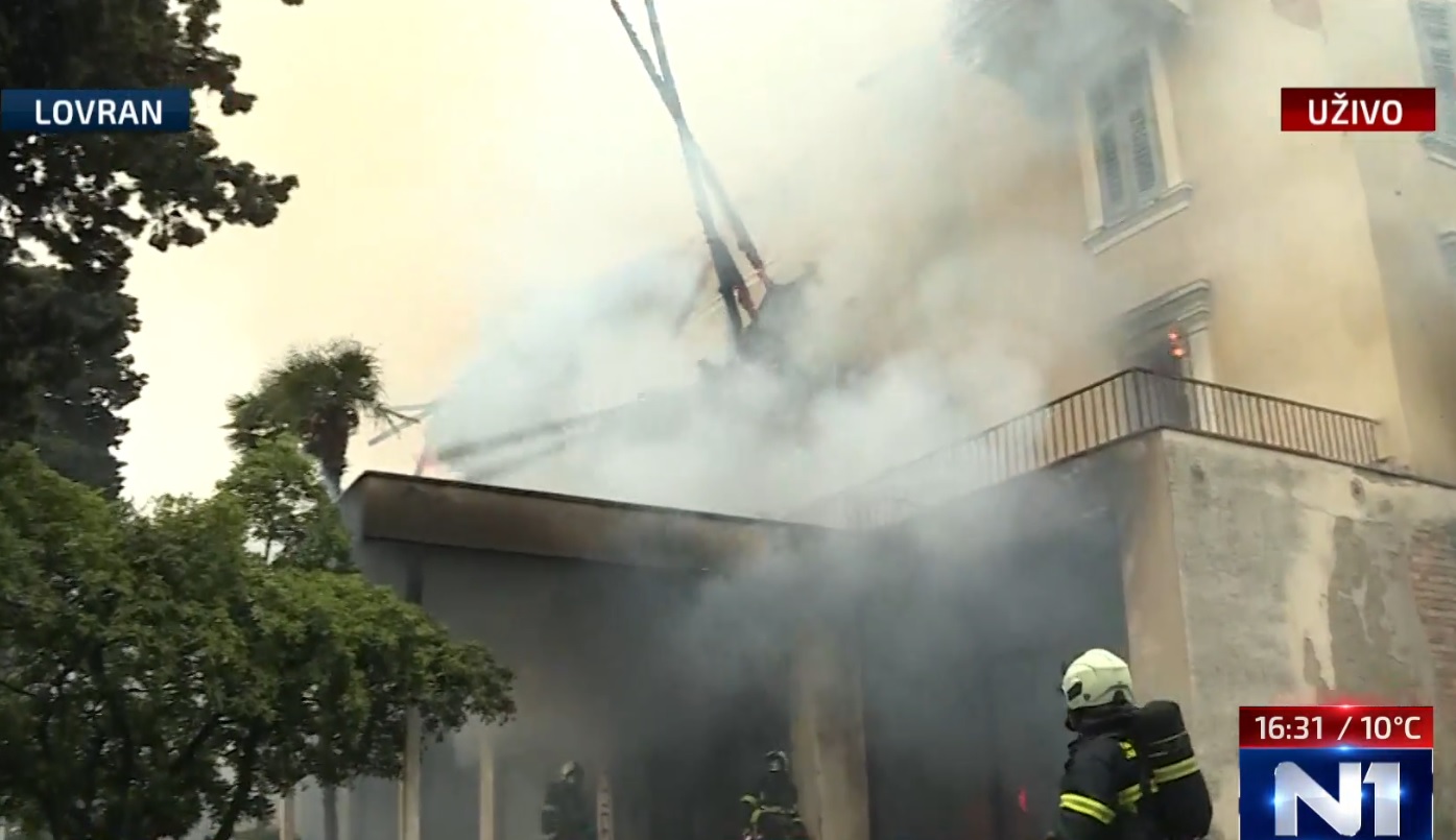 hotel miramare 2, požar lovran