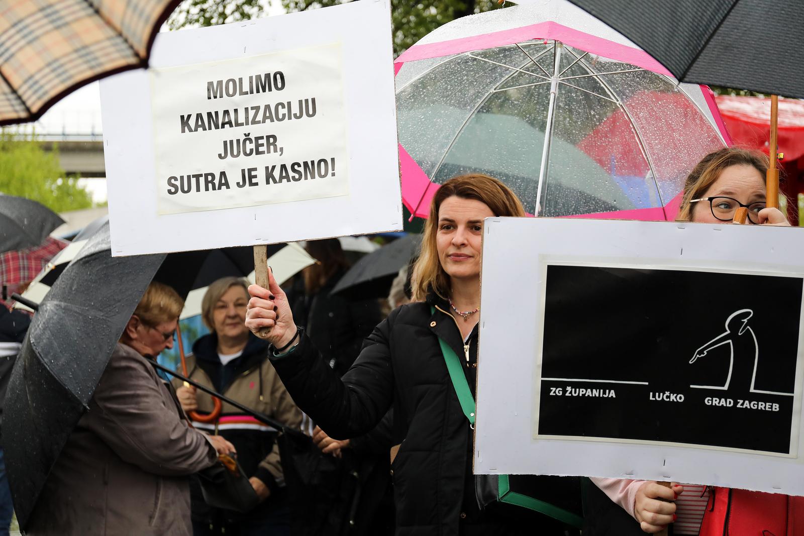 Zagreb: Prosvjed građanske inicijative "Moje Lučko"