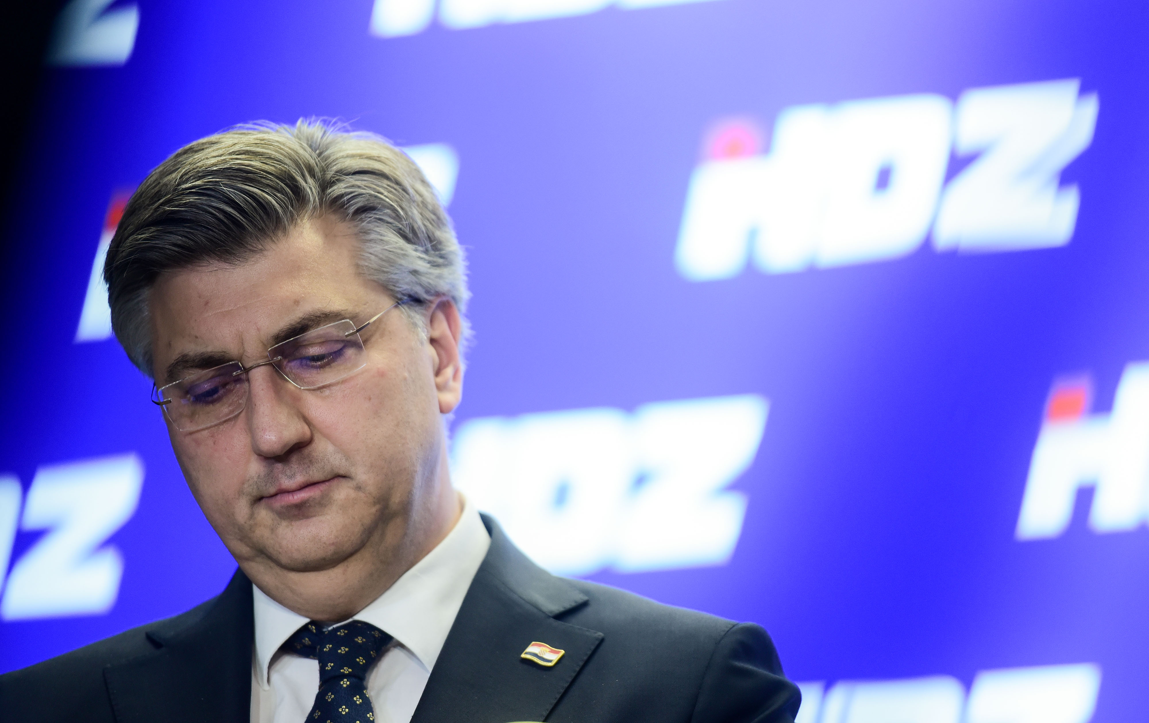 Zagreb: Andrej  Plenković dao je izjavu za medije nakon sjednice šireg Predsjedništva HDZ-a