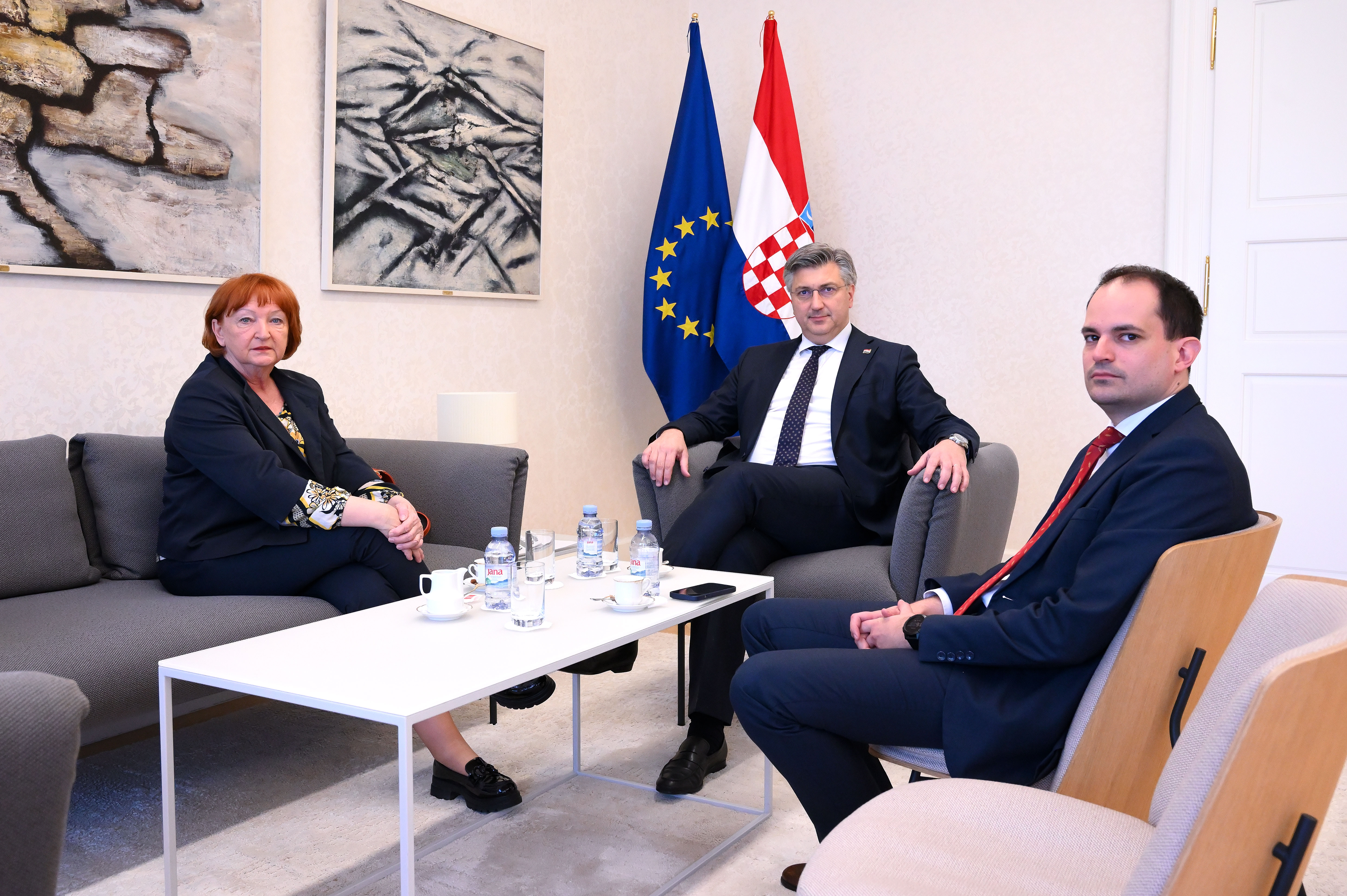 Andrej Plenković  Zlata Hrvoj-Šipek.