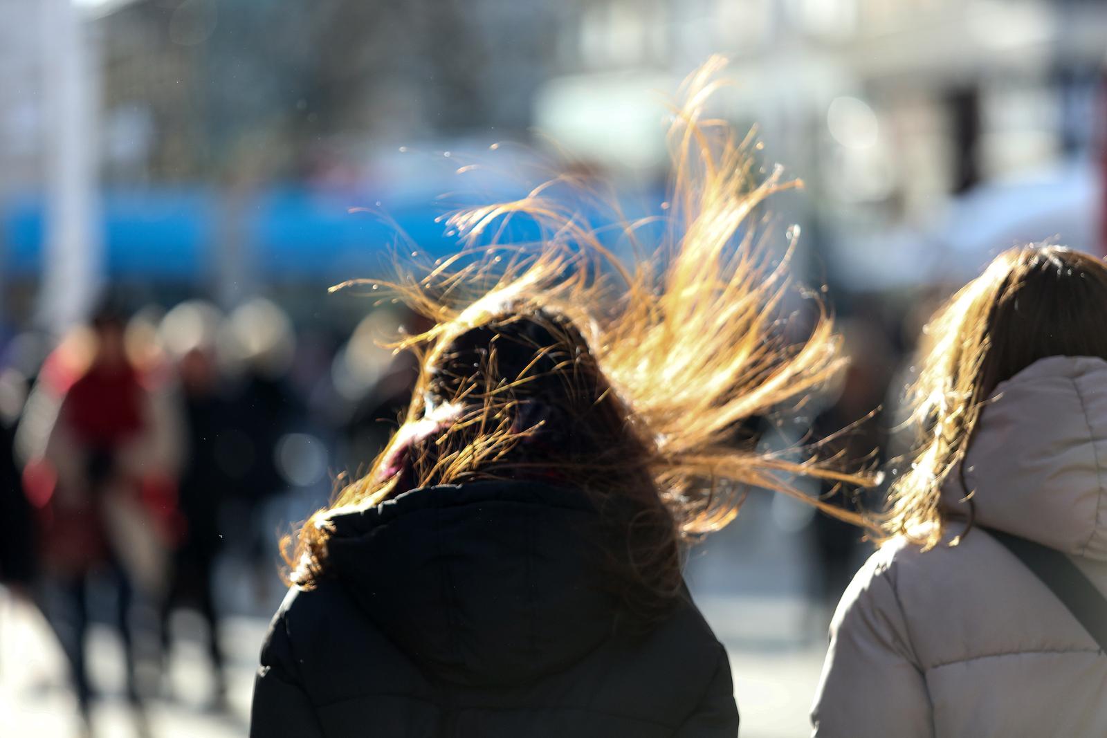 Hladna i vjetrovita nedjelja u Zagrebu