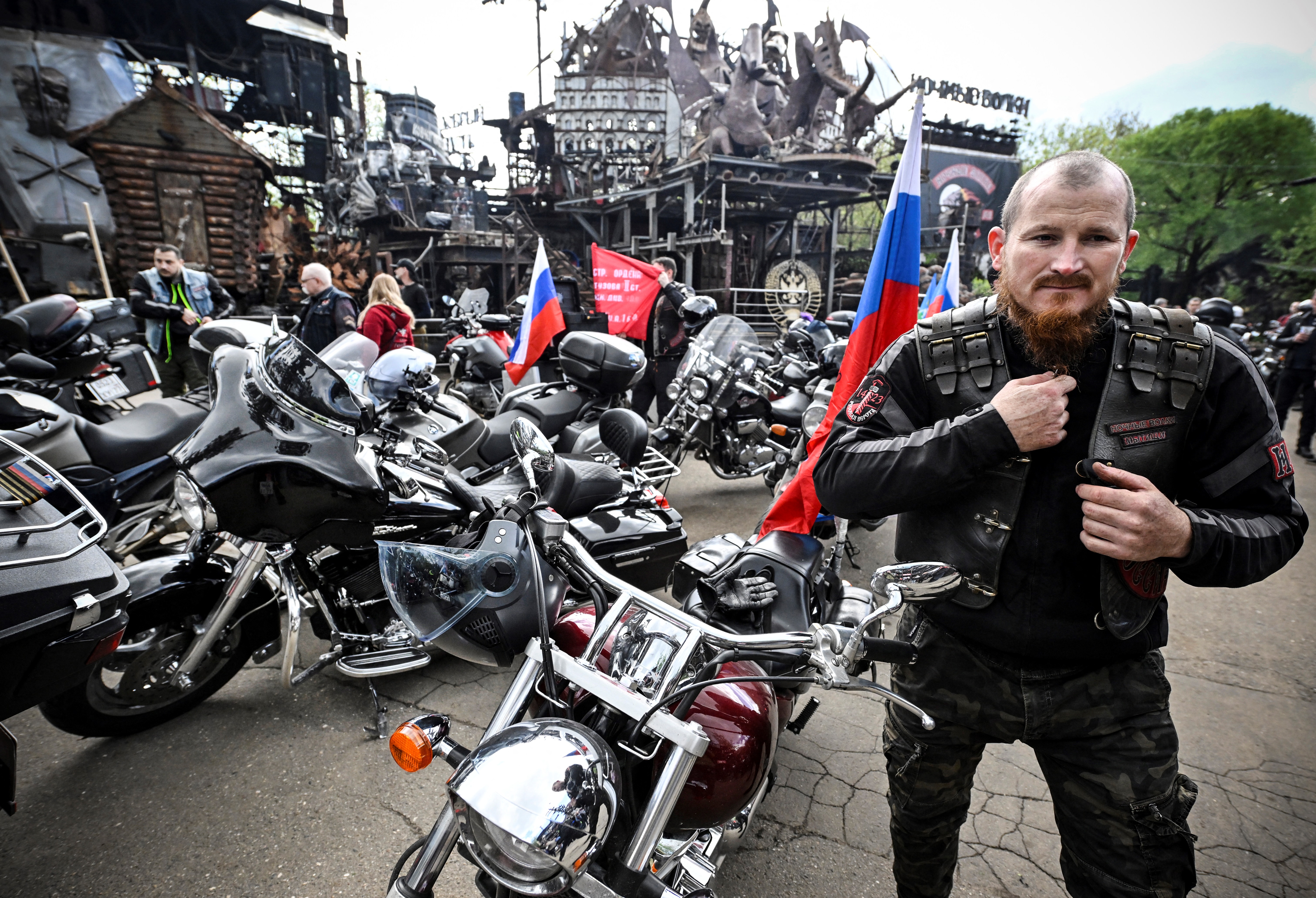 RUSSIA-UKRAINE-CONFLICT-WAR-POLITICS-BIKERS