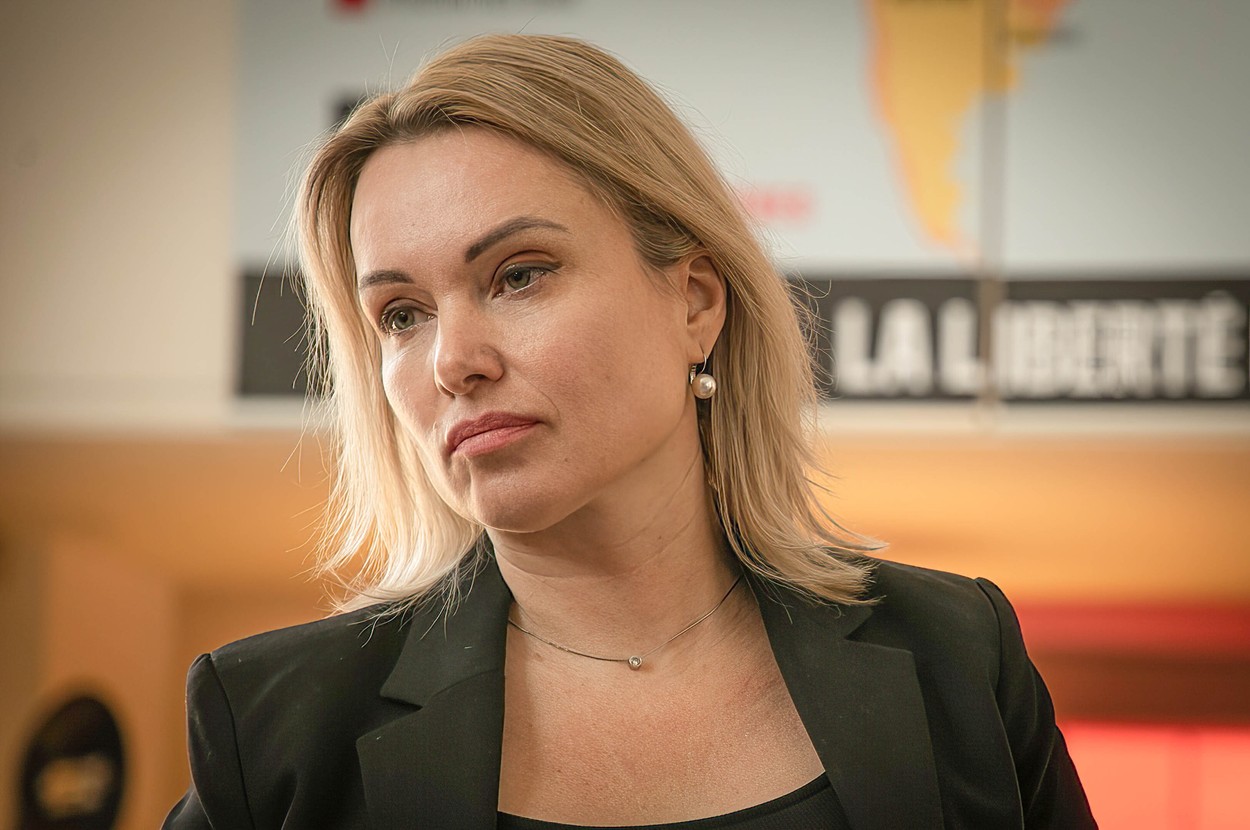 Marina Ovsyannikova press conference in Paris, France - 10 Feb 2023