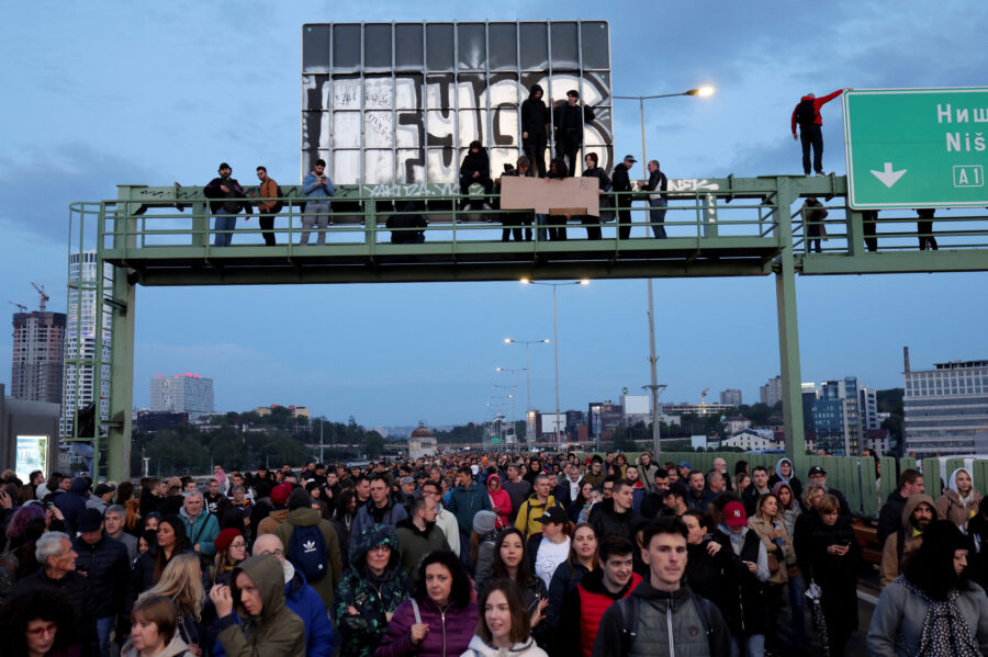 Protest "Serbia against violence" in Belgrade